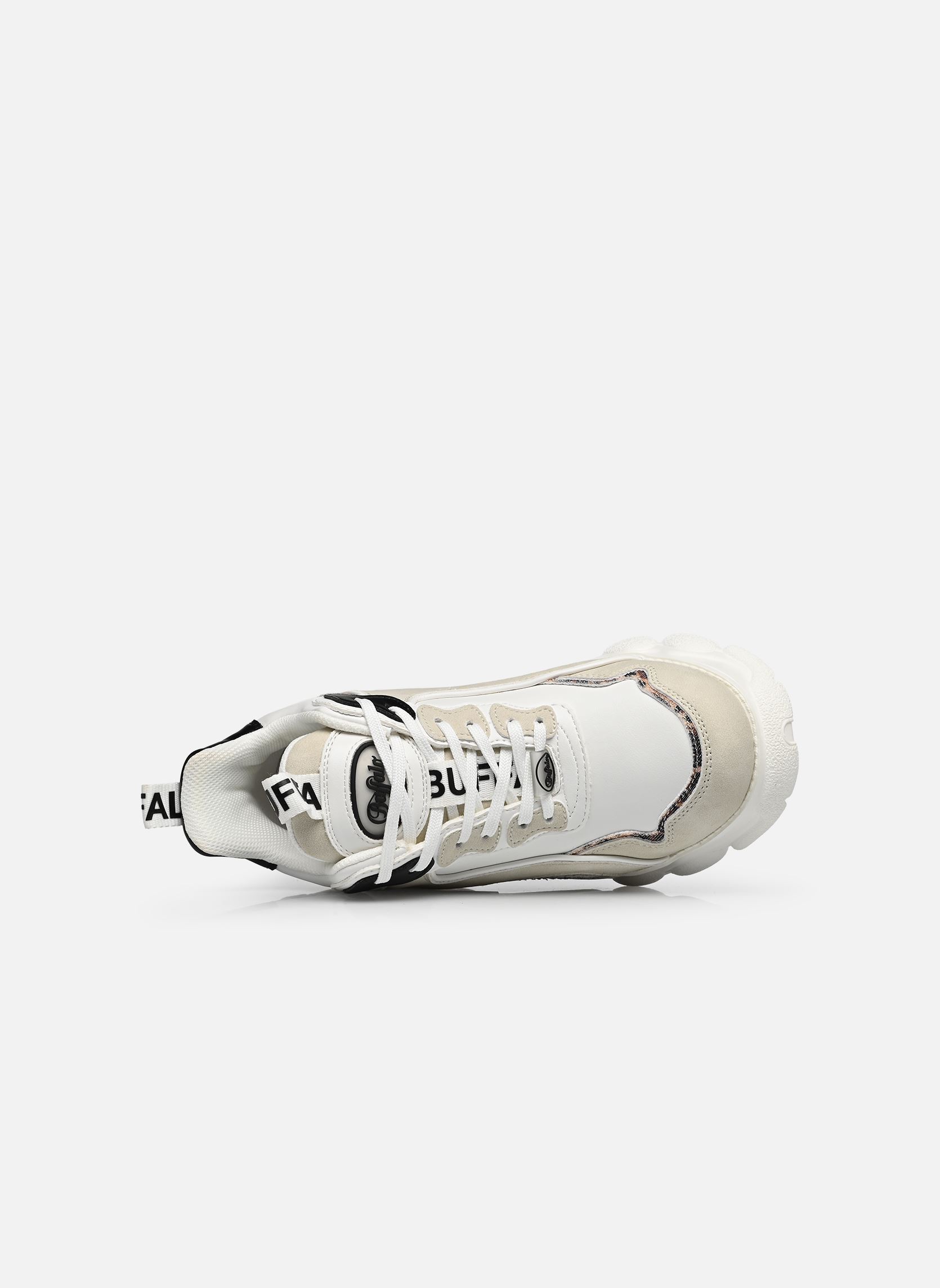 Niedrige Sneaker CLD CHAI damen weiß Buffalo Niedrige Sneaker CLD CHAI damen weiß WHITE/BEIGE/LEO