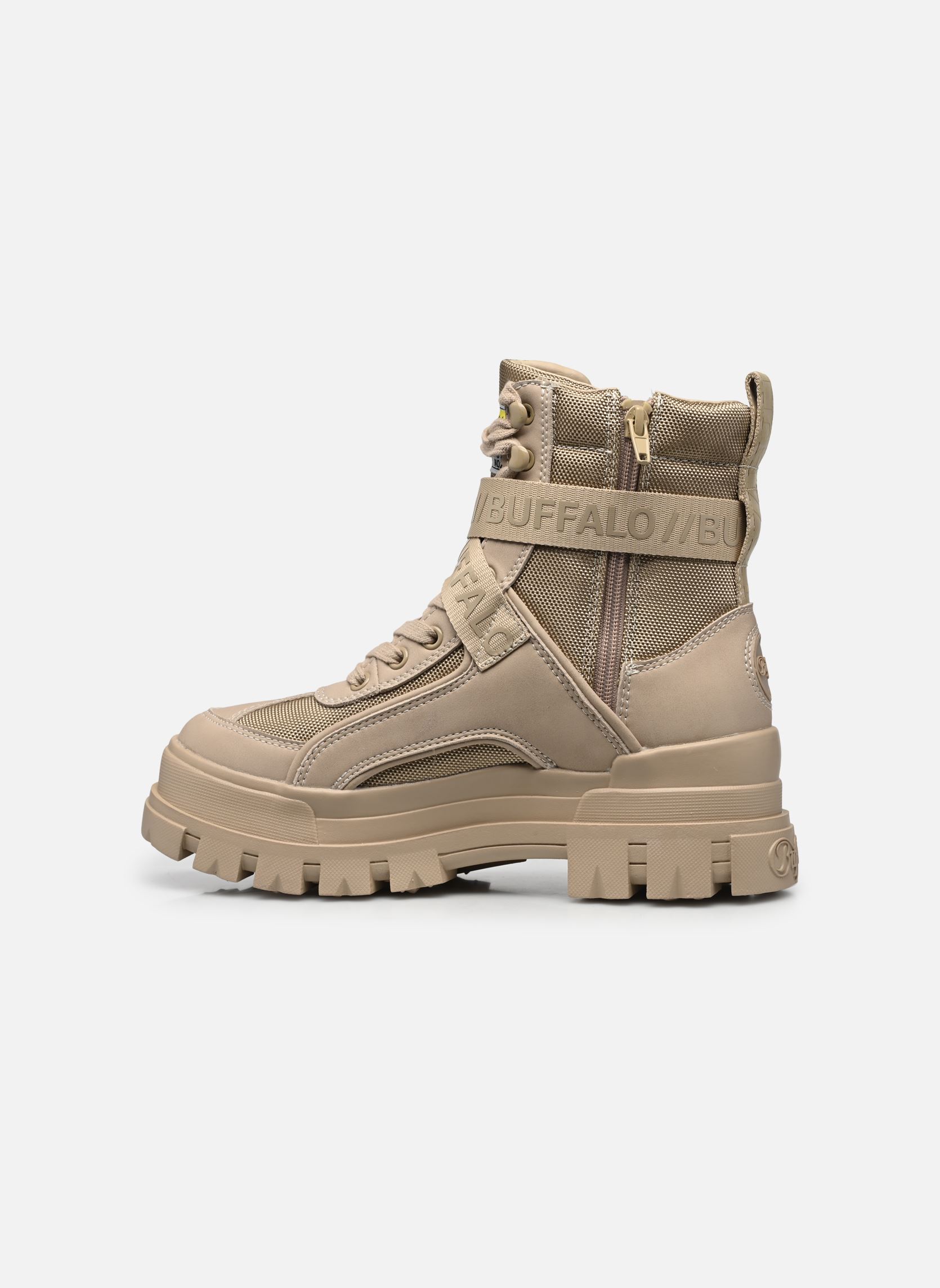 Geschnürte Stiefeletten ASPHA COM1 damen beige Buffalo Geschnürte Stiefeletten ASPHA COM1 damen beige BEIGE
