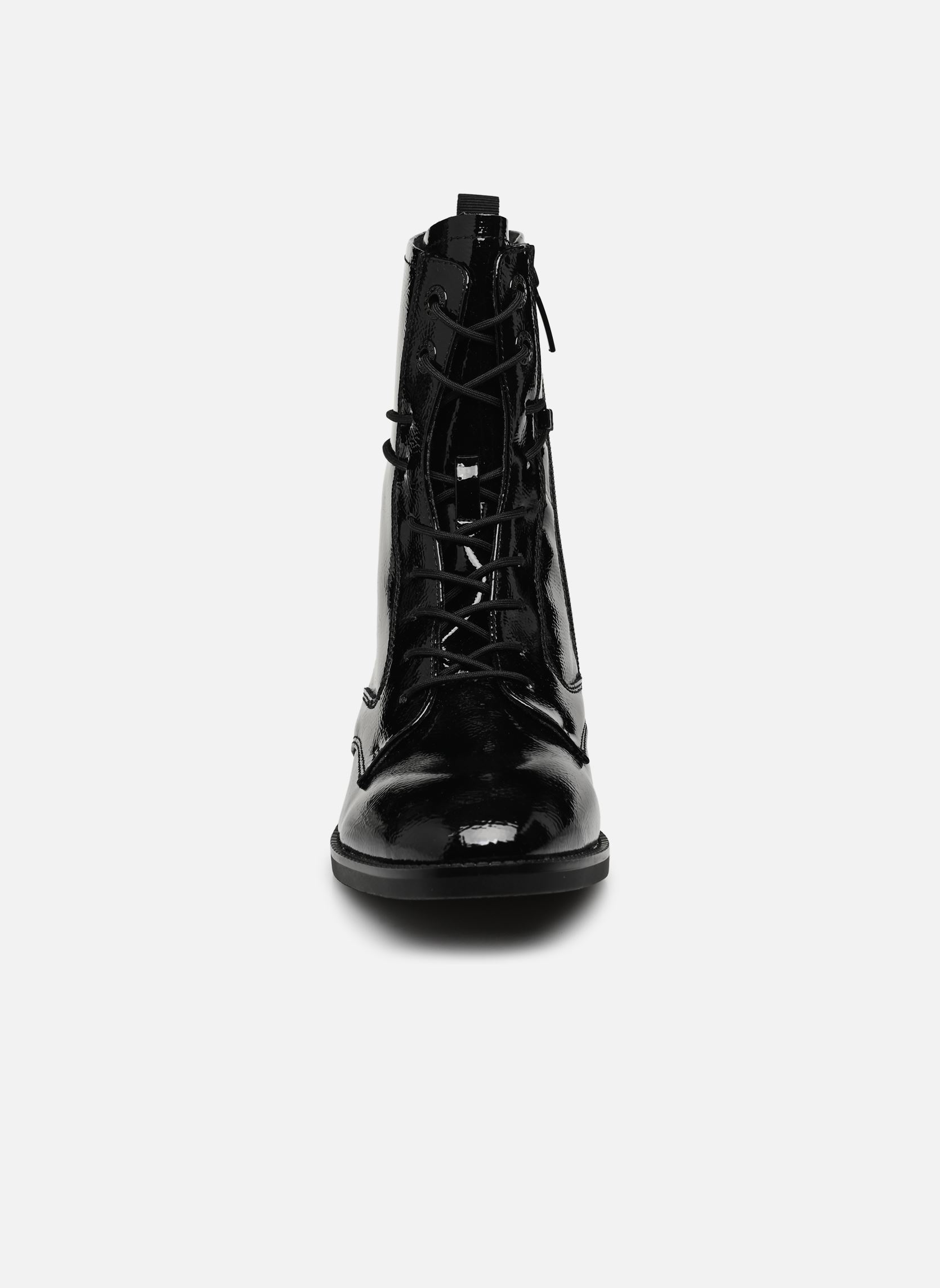Geschnürte Stiefeletten 25004-29 damen schwarz Tamaris Geschnürte Stiefeletten 25004-29 damen schwarz BLACK PATENT