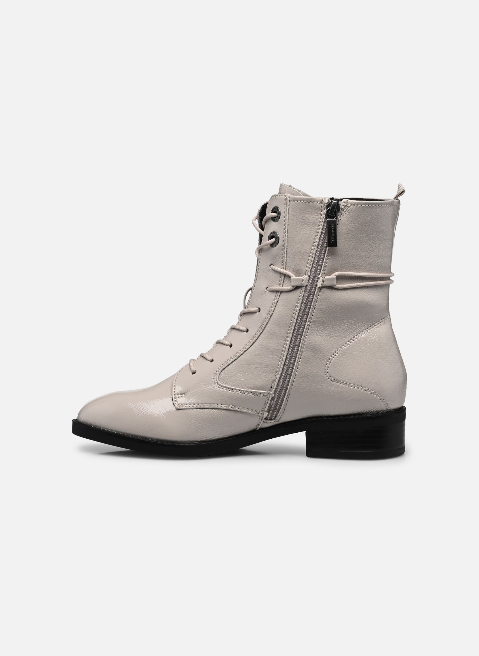 Veterlaarsjes 25004-29 dames beige Tamaris Veterlaarsjes 25004-29 dames beige PALE GREY PAT.