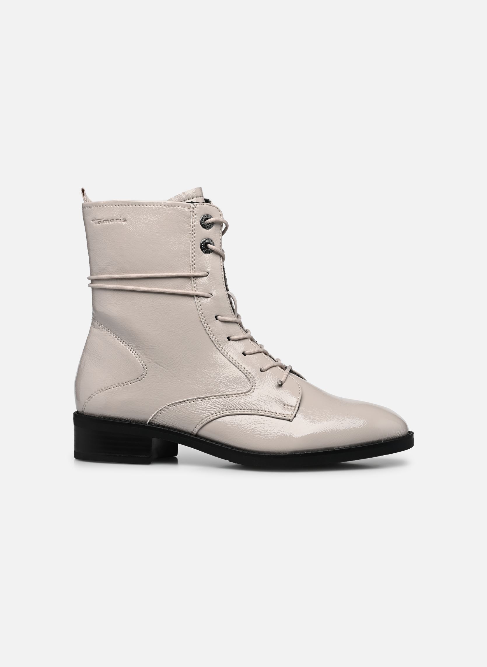 Veterlaarsjes 25004-29 dames beige Tamaris Veterlaarsjes 25004-29 dames beige PALE GREY PAT.