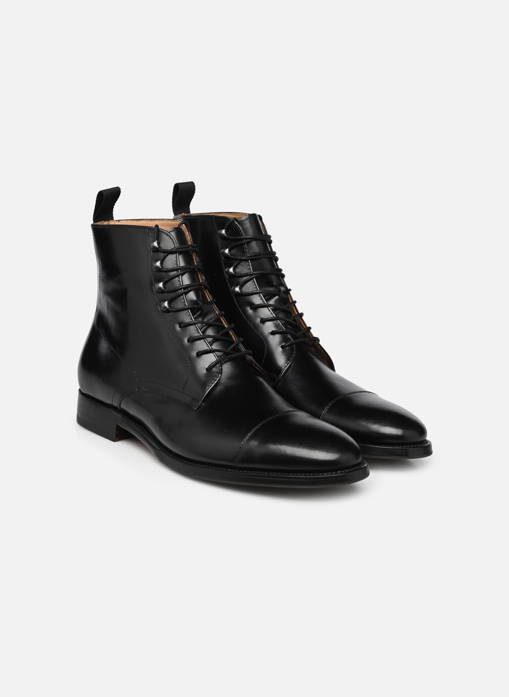 Geschnürte Stiefeletten Wilopa Cousu Good Year herren schwarz Marvin&Co Luxe Geschnürte Stiefeletten Wilopa Cousu Good Year herren schwarz NOIR