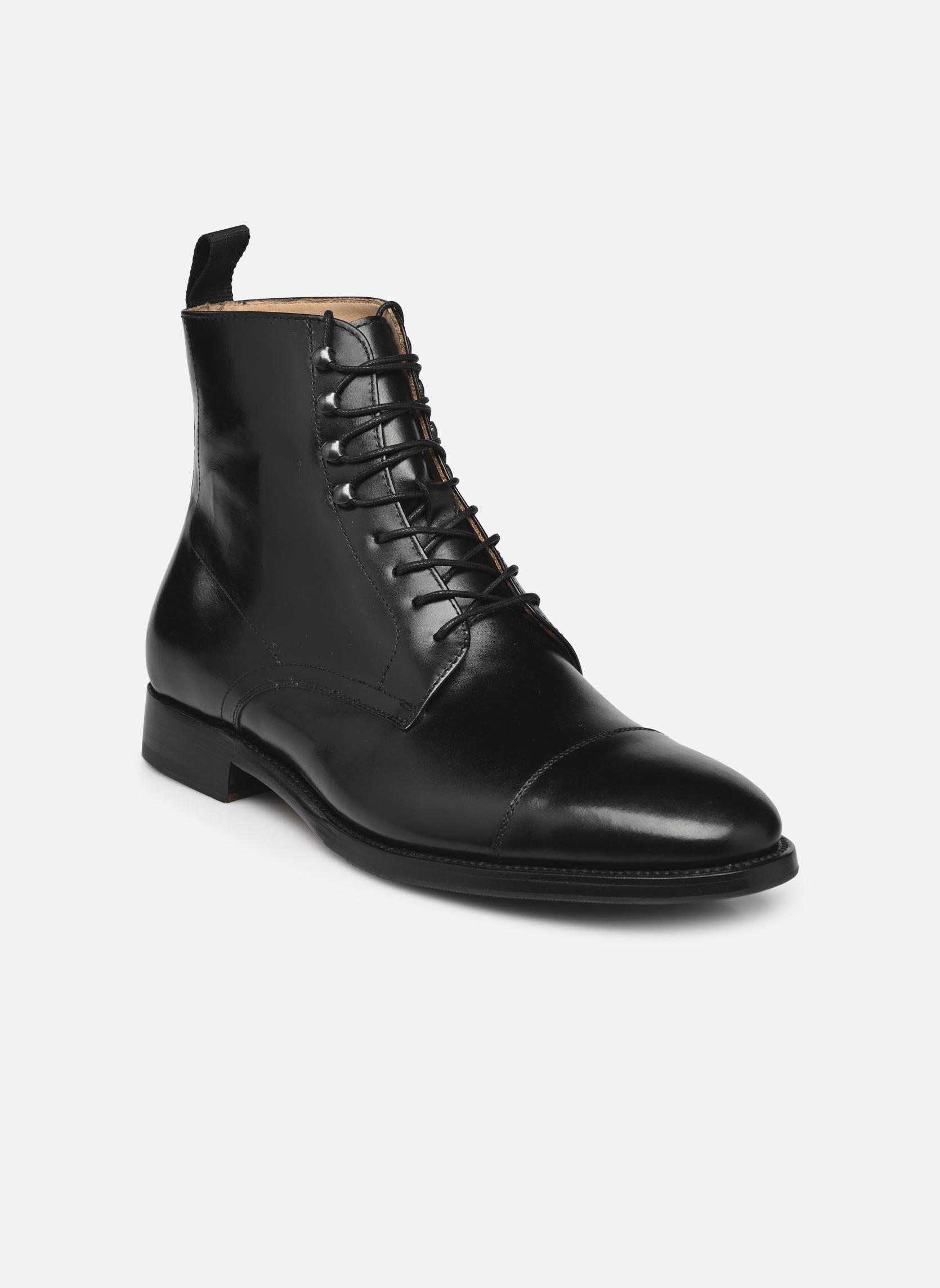 Geschnürte Stiefeletten Wilopa Cousu Good Year herren schwarz Marvin&Co Luxe Geschnürte Stiefeletten Wilopa Cousu Good Year herren schwarz NOIR