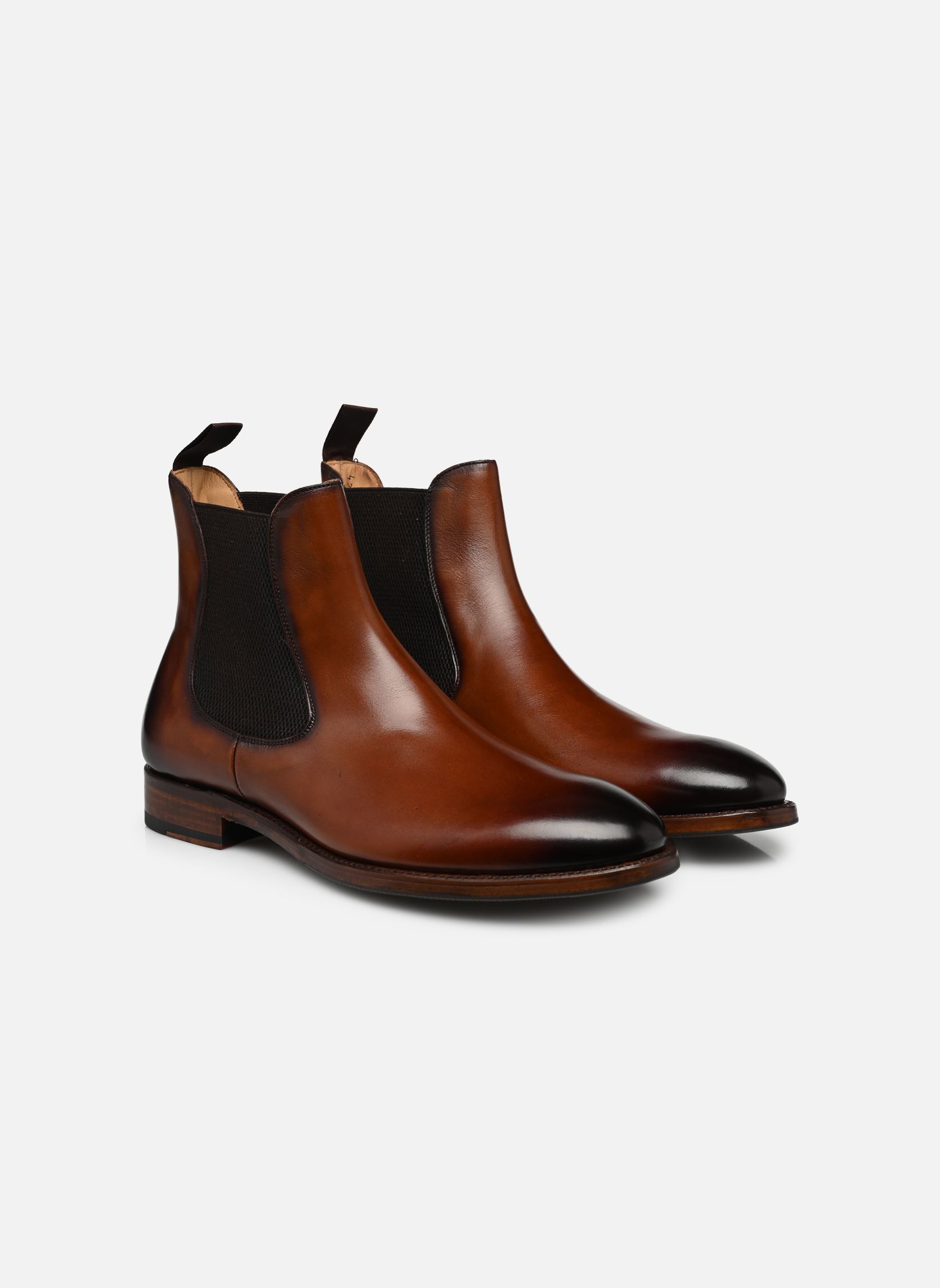 Bottines et boots Wemilo Cousu Good Year homme marron Marvin&Co Luxe Bottines et boots Wemilo Cousu Good Year homme marron Cognac