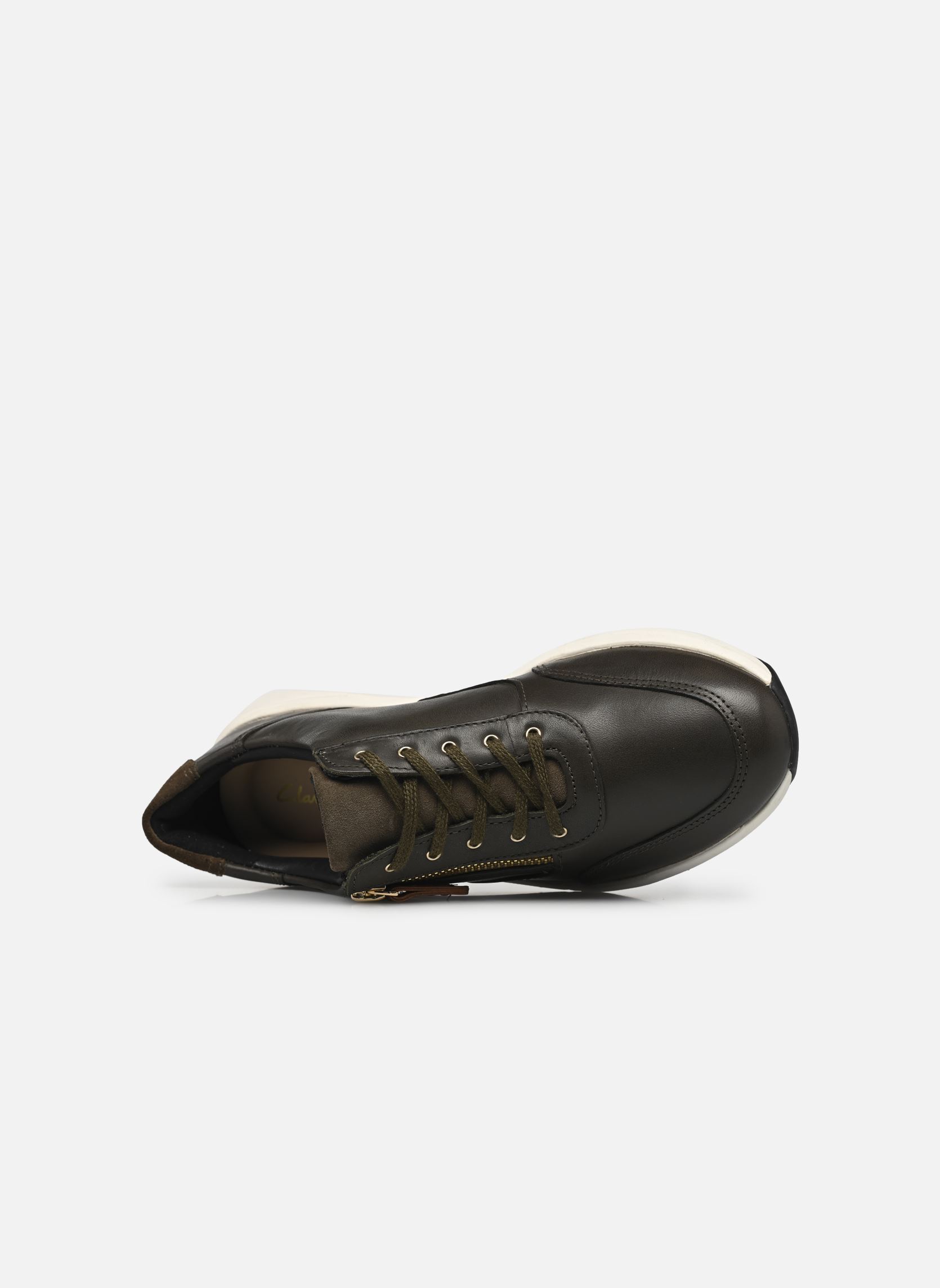 Lage sneakers Un Rio Zip dames groen Clarks Lage sneakers Un Rio Zip dames groen DARK OLIVE LEA
