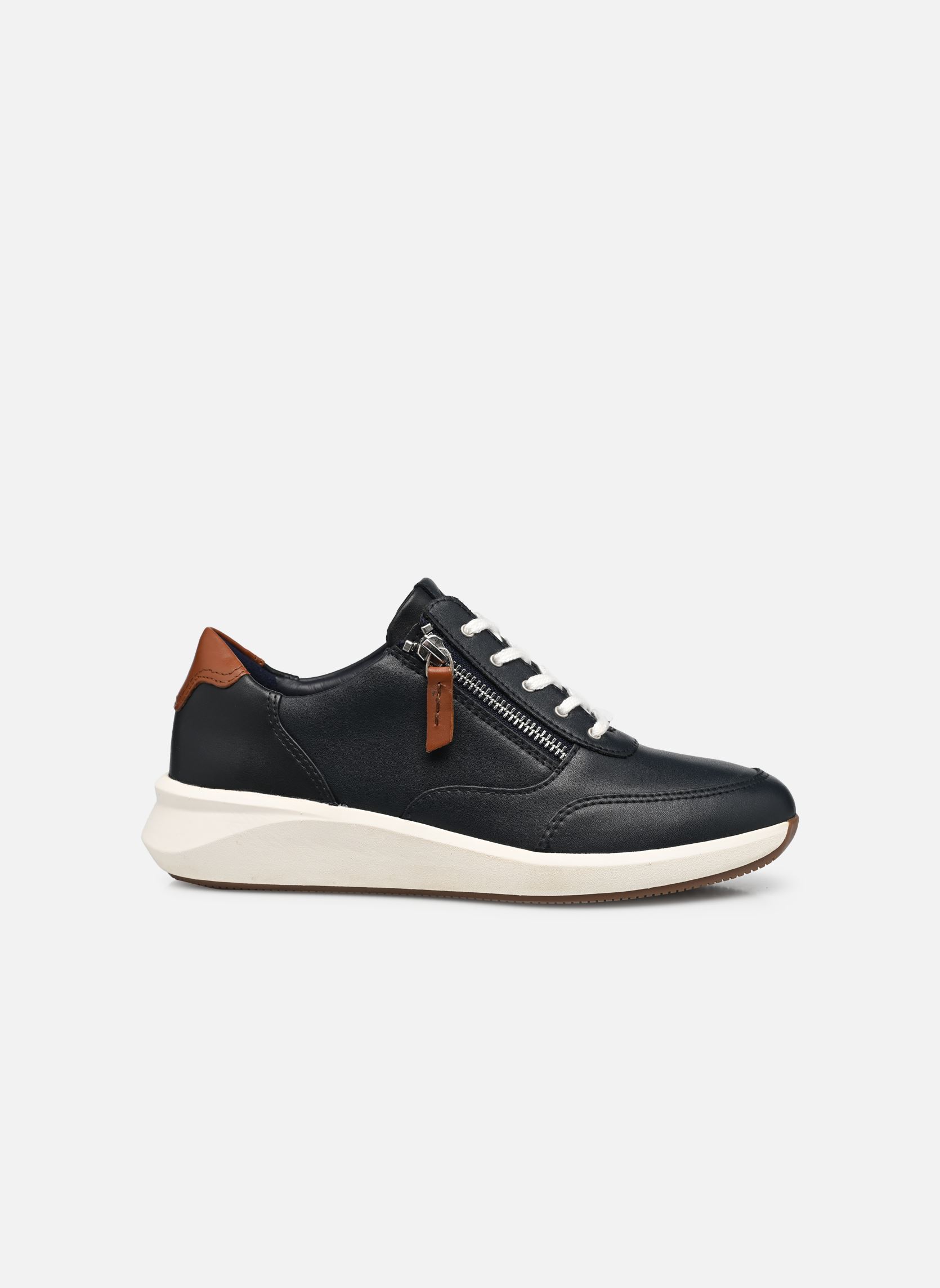 Niedrige Sneaker Un Rio Zip damen blau Clarks Niedrige Sneaker Un Rio Zip damen blau NAVY COMBI