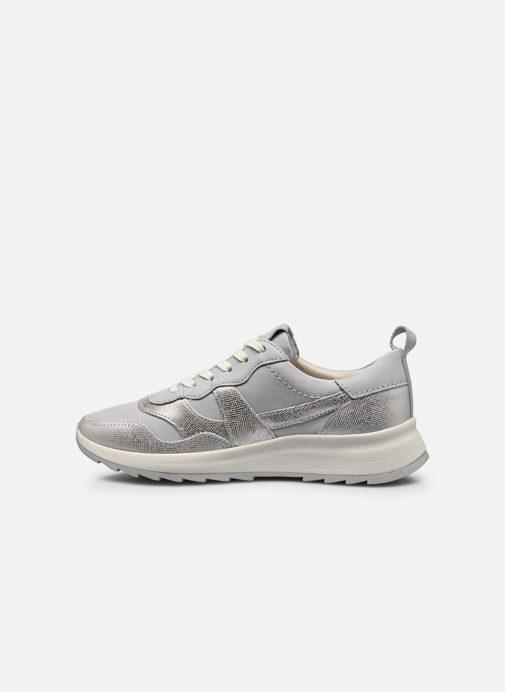 Niedrige Sneaker DashLite Jazz damen grau Clarks Niedrige Sneaker DashLite Jazz damen grau LIGHT GREY COMBI
