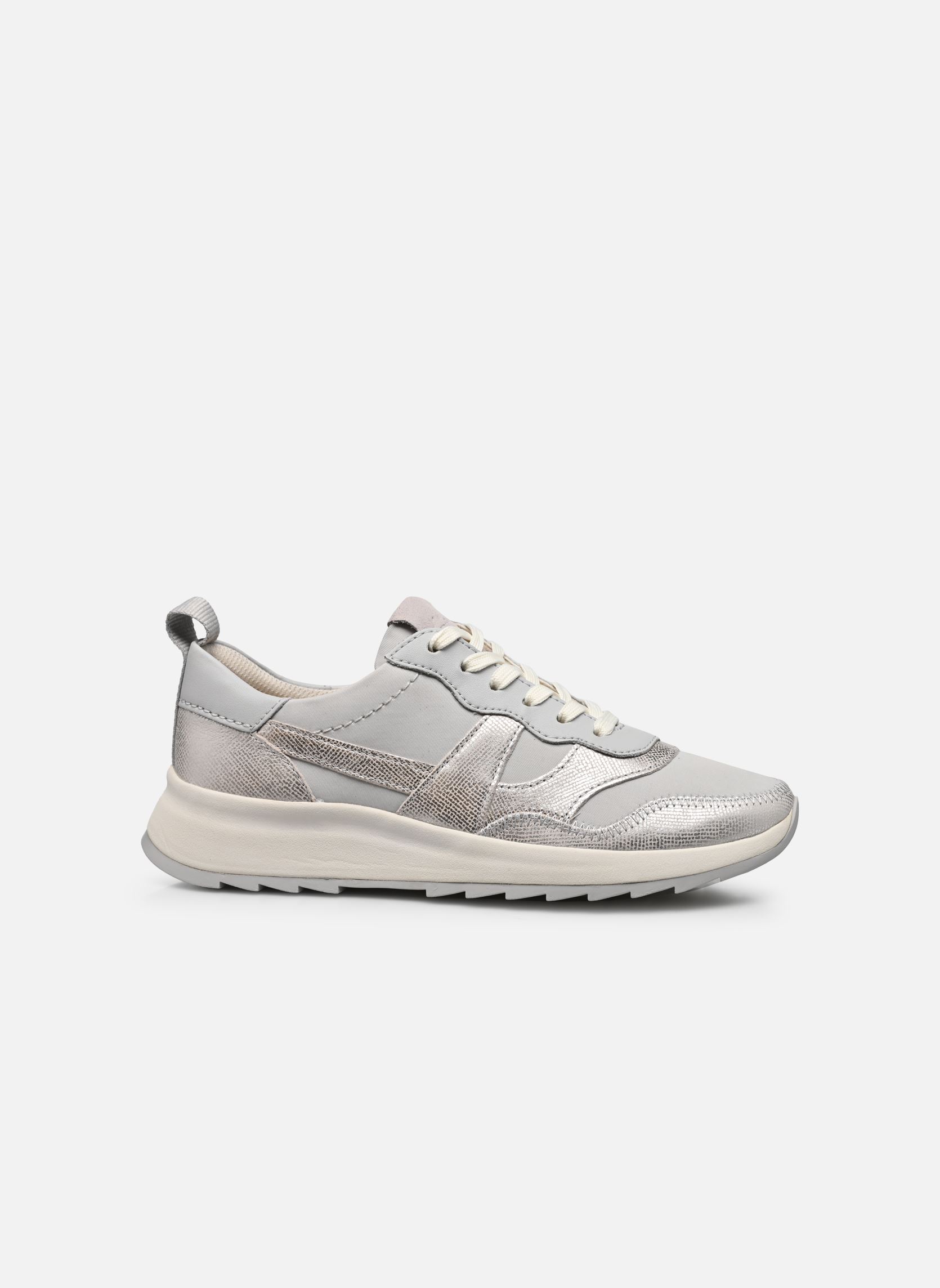Niedrige Sneaker DashLite Jazz damen grau Clarks Niedrige Sneaker DashLite Jazz damen grau LIGHT GREY COMBI