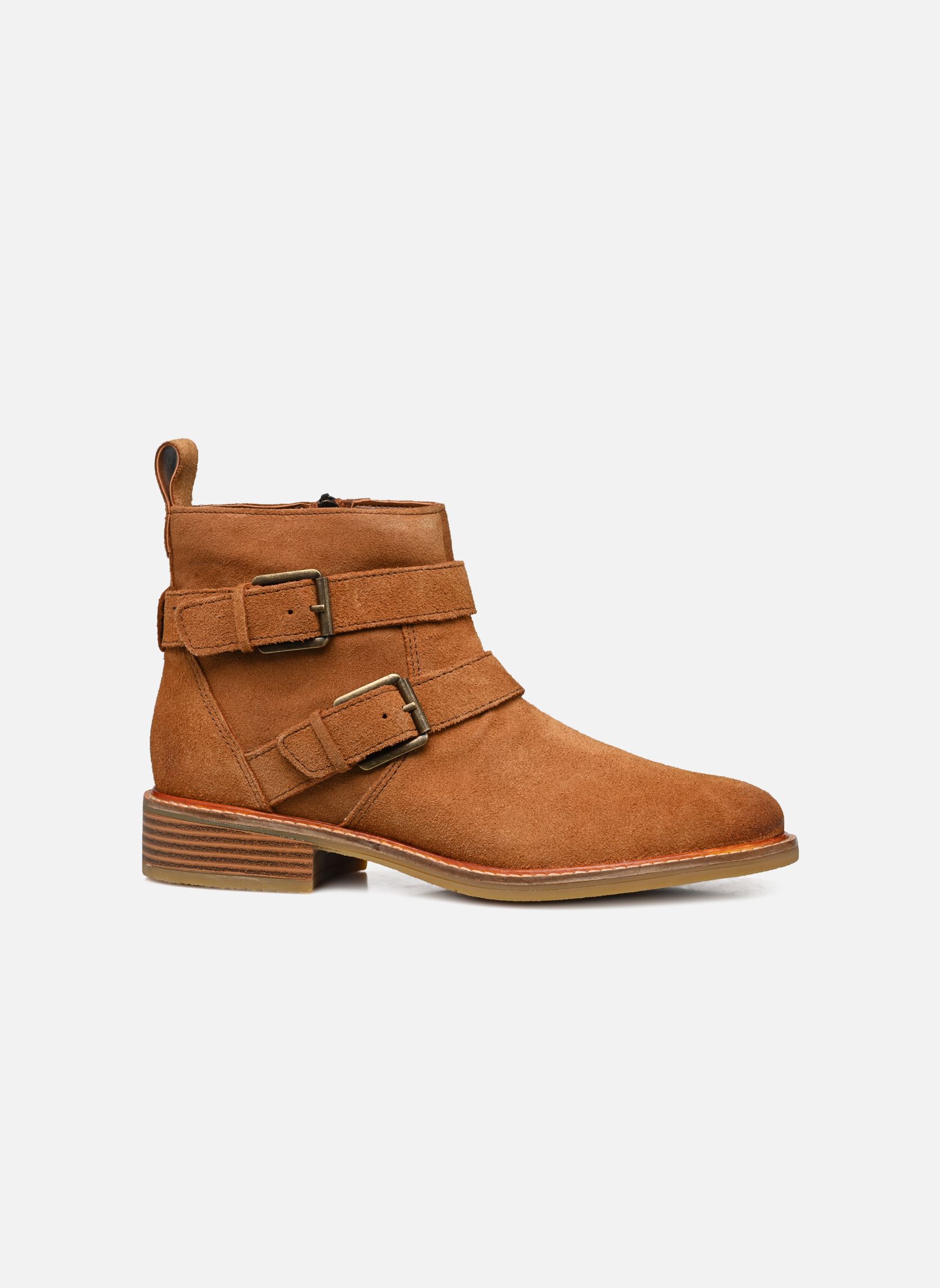 Veterlaarsjes Cologne Buckle dames bruin Clarks Veterlaarsjes Cologne Buckle dames bruin DARK TAN SUEDE