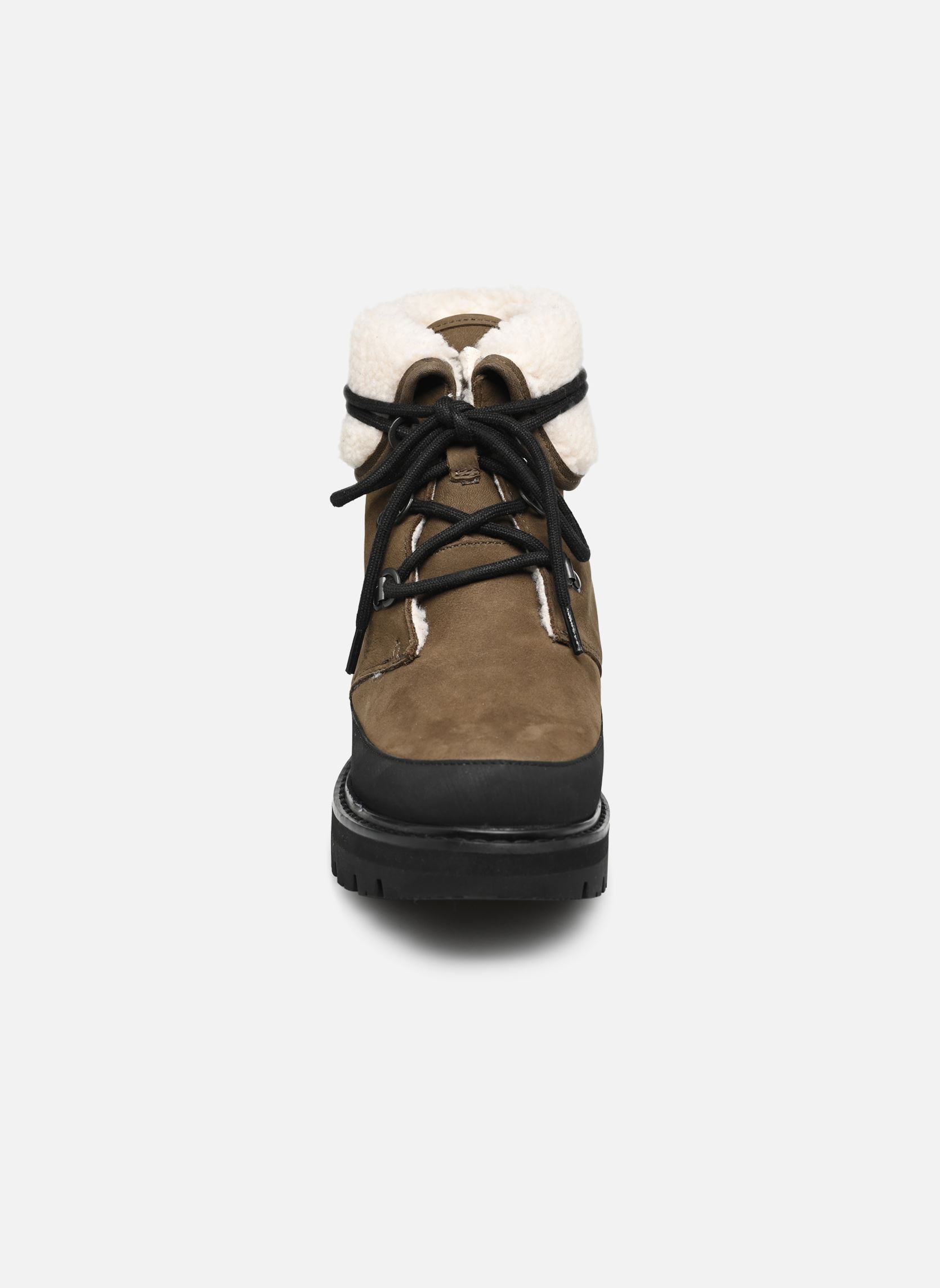 Geschnürte Stiefeletten Orianna Turn damen grün Clarks Geschnürte Stiefeletten Orianna Turn damen grün DARKOLIVE WLINED