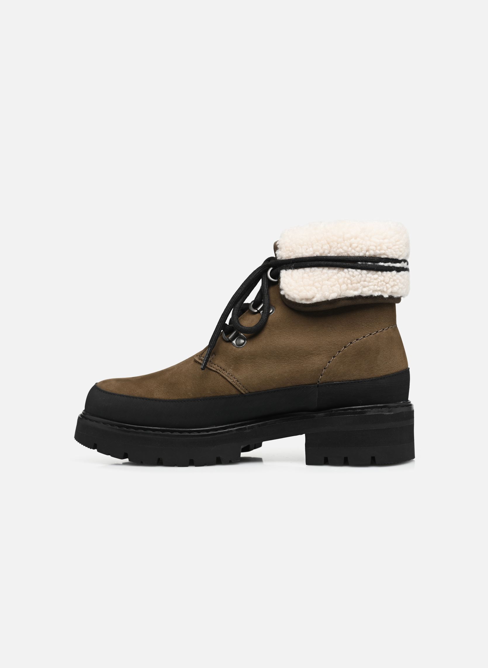 Geschnürte Stiefeletten Orianna Turn damen grün Clarks Geschnürte Stiefeletten Orianna Turn damen grün DARKOLIVE WLINED