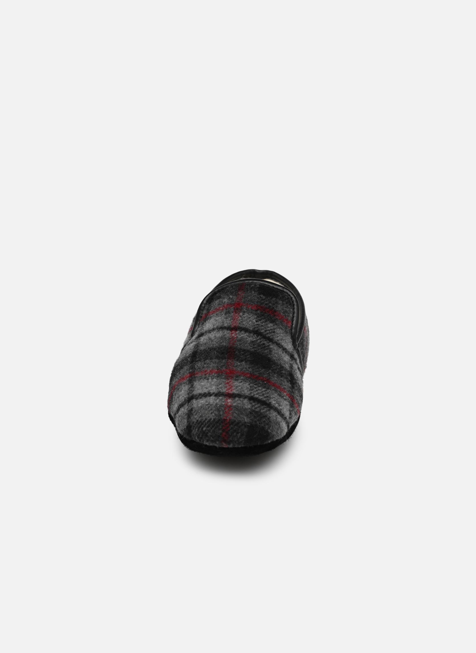 Hausschuhe Louis herren grau Erel Hausschuhe Louis herren grau CARREAUX GRIS ROUGE