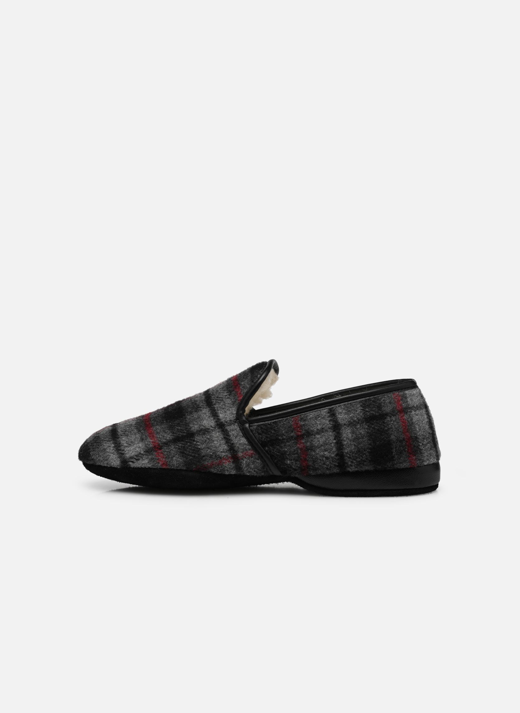 Hausschuhe Louis herren grau Erel Hausschuhe Louis herren grau CARREAUX GRIS ROUGE