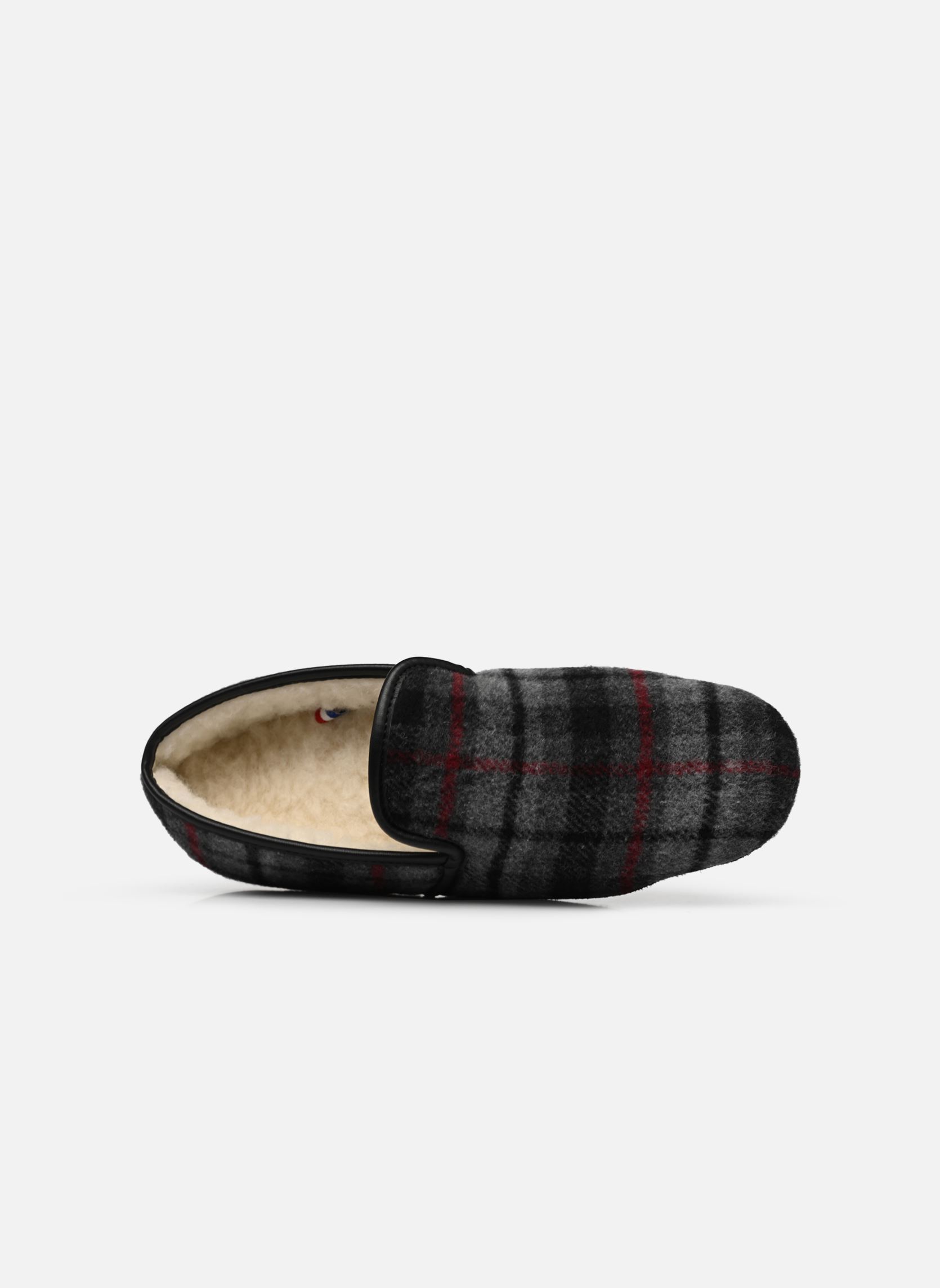 Hausschuhe Louis herren grau Erel Hausschuhe Louis herren grau CARREAUX GRIS ROUGE