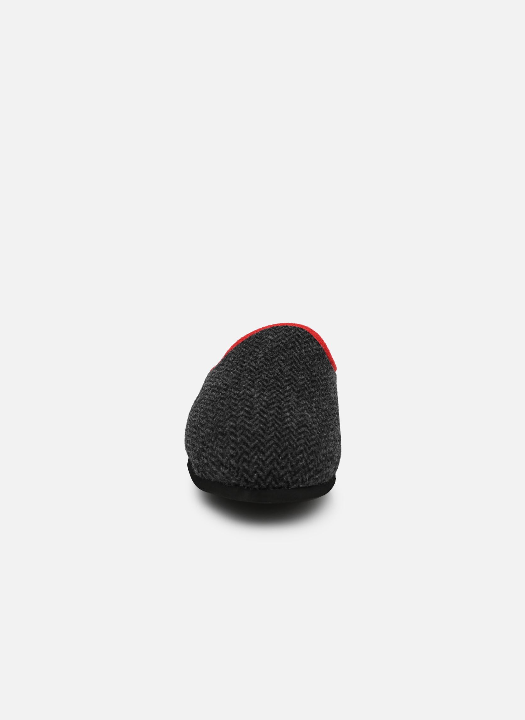 Pantoffels Sacha heren grijs Erel Pantoffels Sacha heren grijs CHEVRON GRIS BORDURE ROUGE
