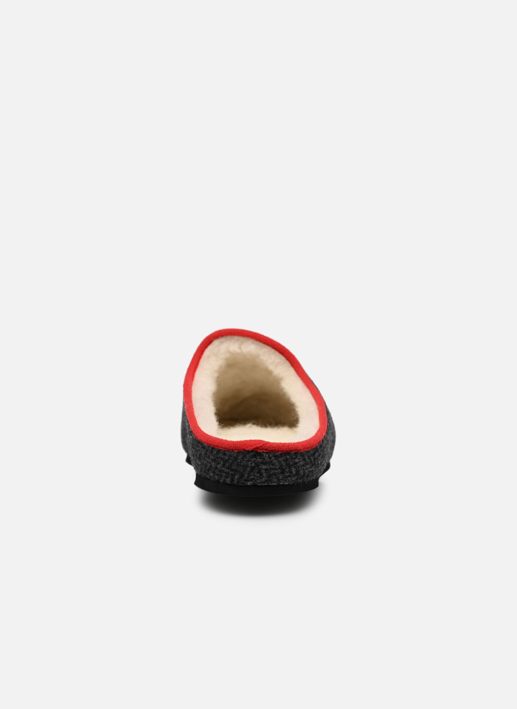 Pantoffels Sacha heren grijs Erel Pantoffels Sacha heren grijs CHEVRON GRIS BORDURE ROUGE
