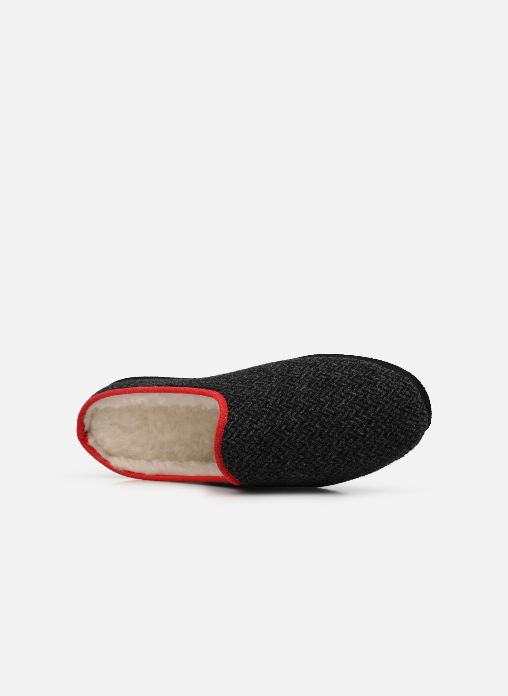 Pantoffels Sacha heren grijs Erel Pantoffels Sacha heren grijs CHEVRON GRIS BORDURE ROUGE