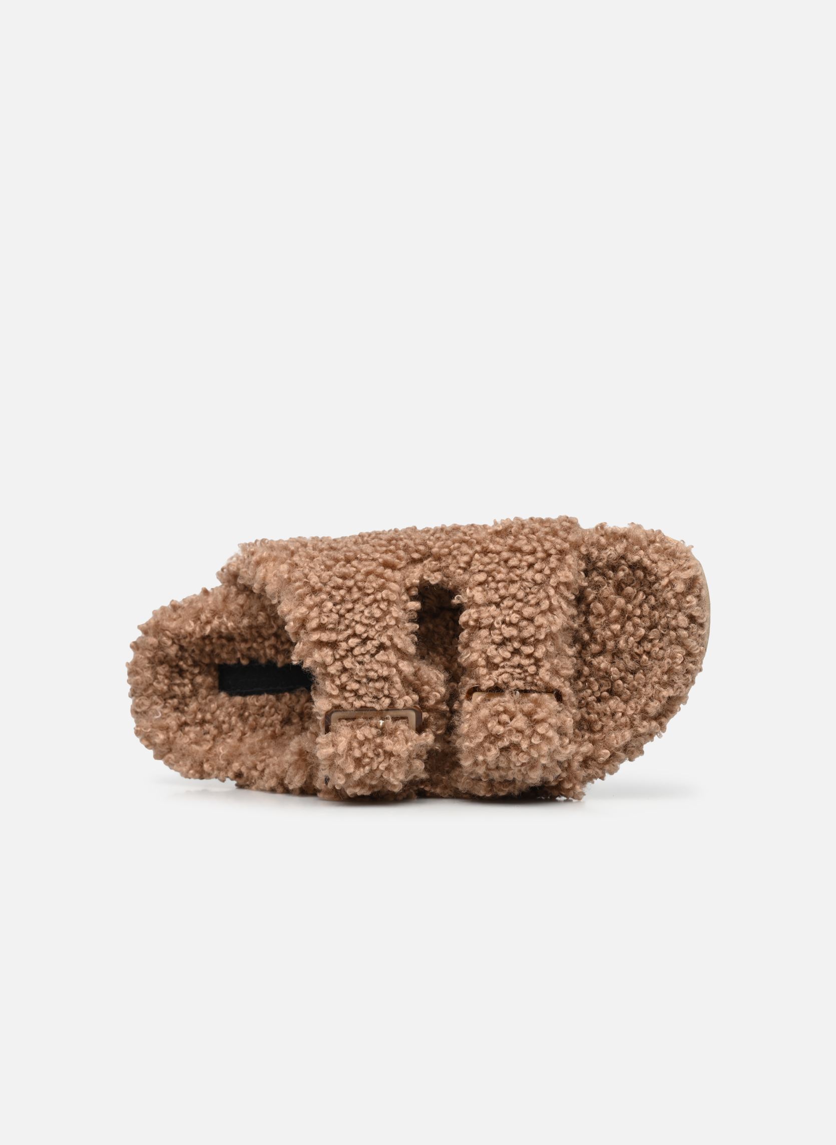 Pantofole Furry slipper plastic buckle donna marrone Colors of California Pantofole Furry slipper plastic buckle donna marrone TAN