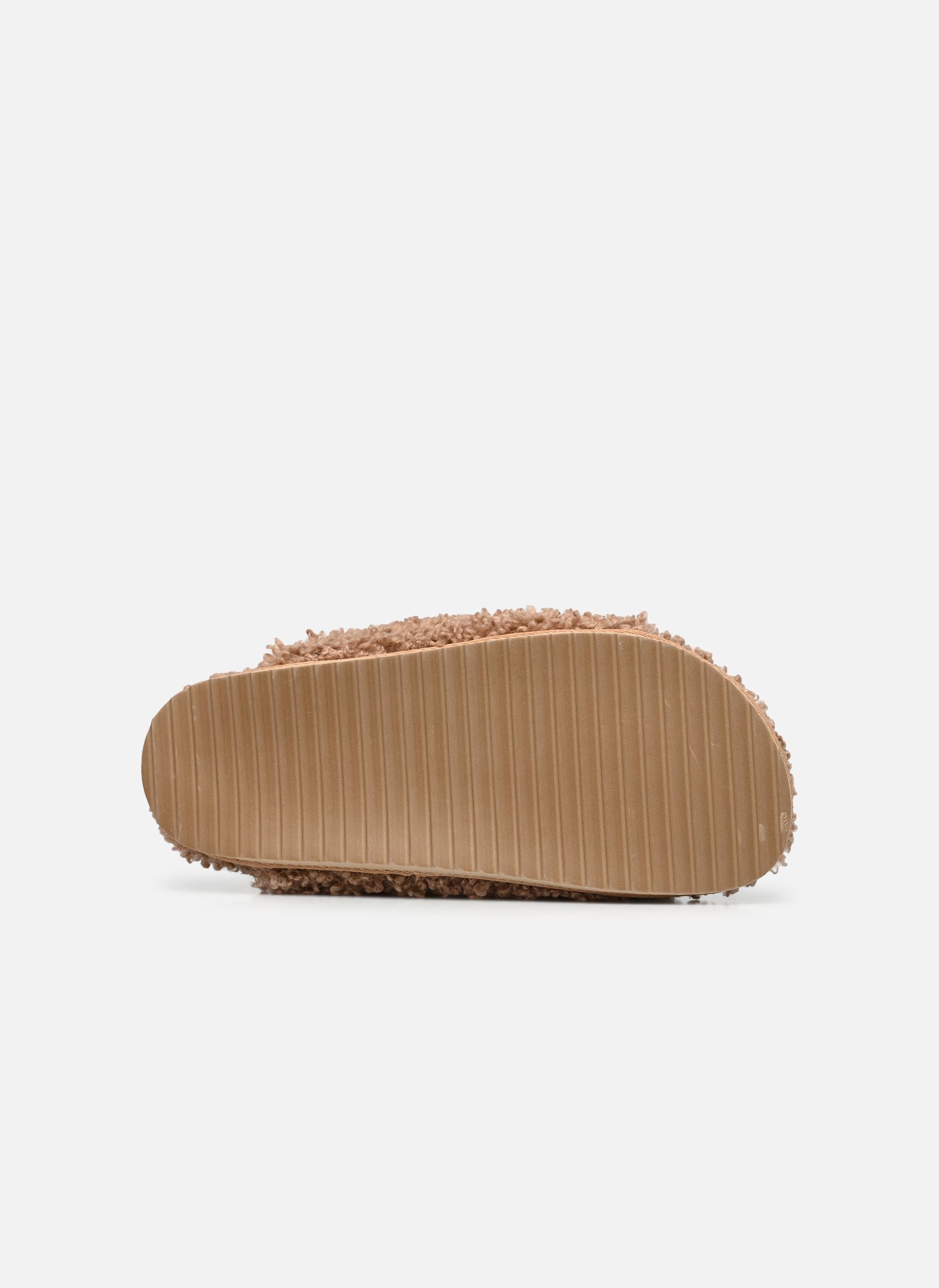 Pantofole Furry slipper plastic buckle donna marrone Colors of California Pantofole Furry slipper plastic buckle donna marrone TAN