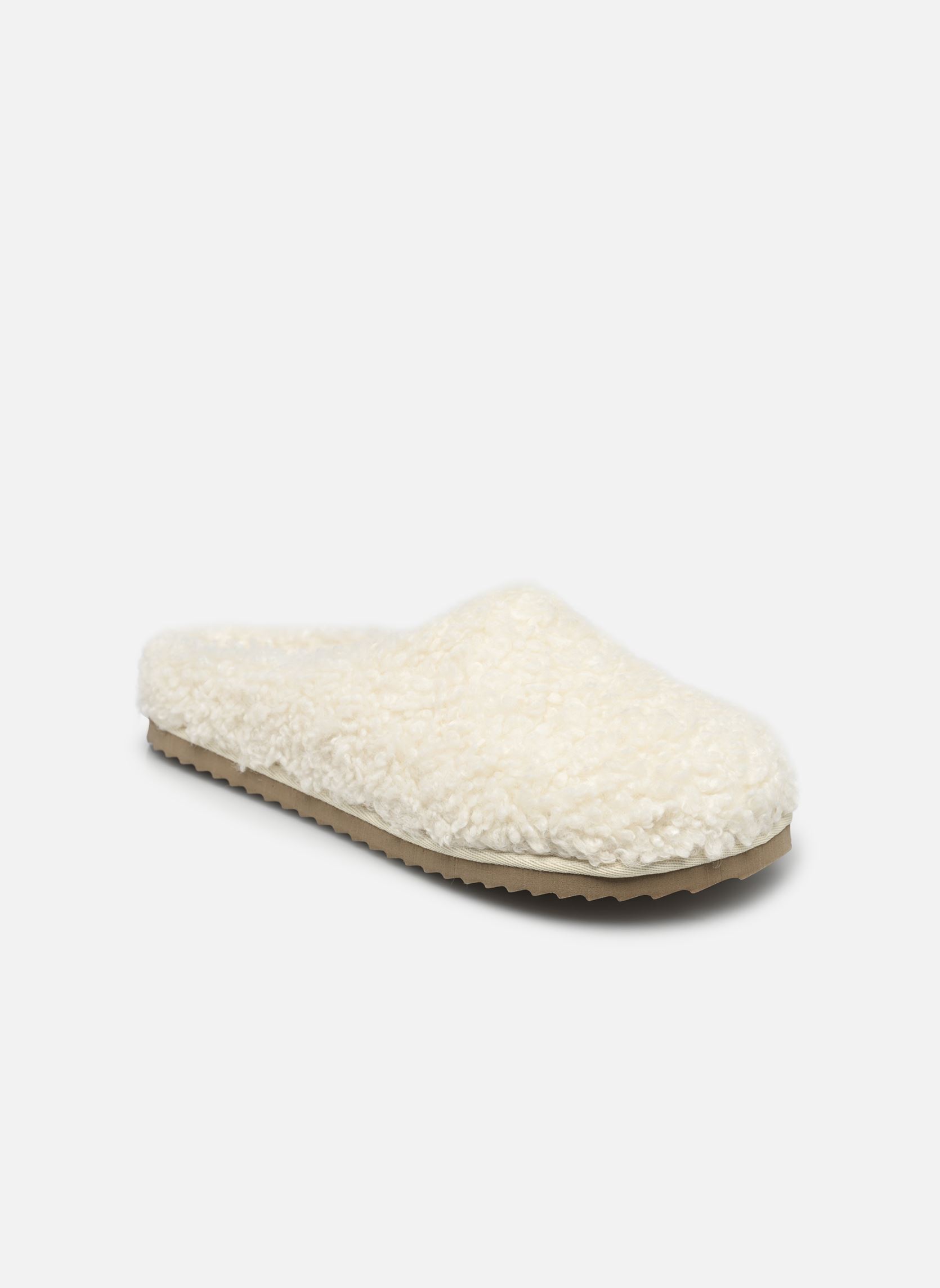 Chaussons Furry slipper closed toe femme blanc Colors of California Chaussons Furry slipper closed toe femme blanc WHITE