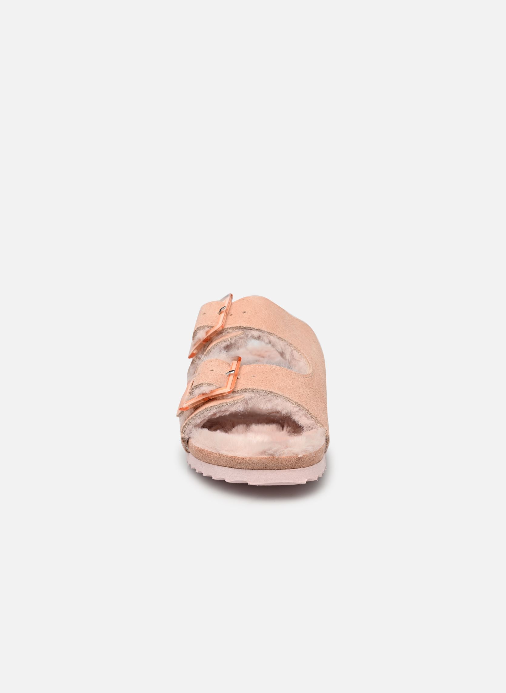 Chaussons Suede furry bio 2 buckles femme rose Colors of California Chaussons Suede furry bio 2 buckles femme rose NEW PINK