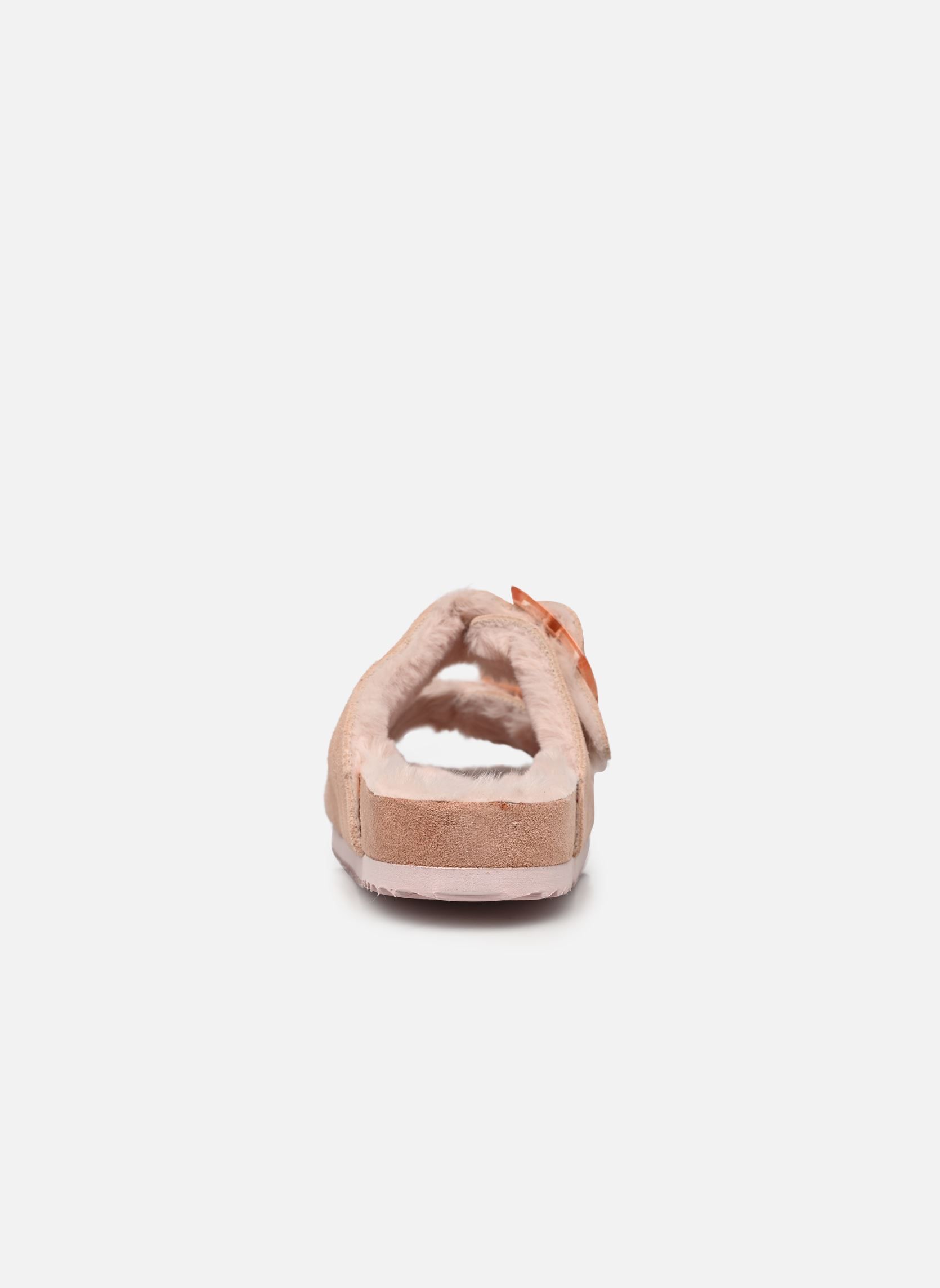 Chaussons Suede furry bio 2 buckles femme rose Colors of California Chaussons Suede furry bio 2 buckles femme rose NEW PINK