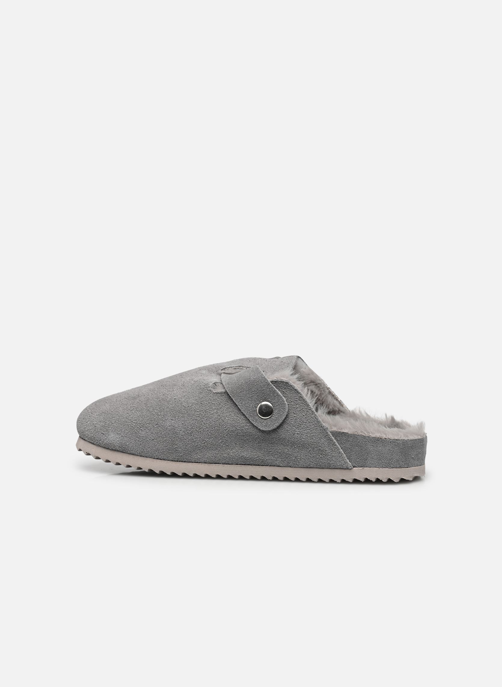 Pantoffels Suede furry bio closed toe dames grijs Colors of California Pantoffels Suede furry bio closed toe dames grijs GREY