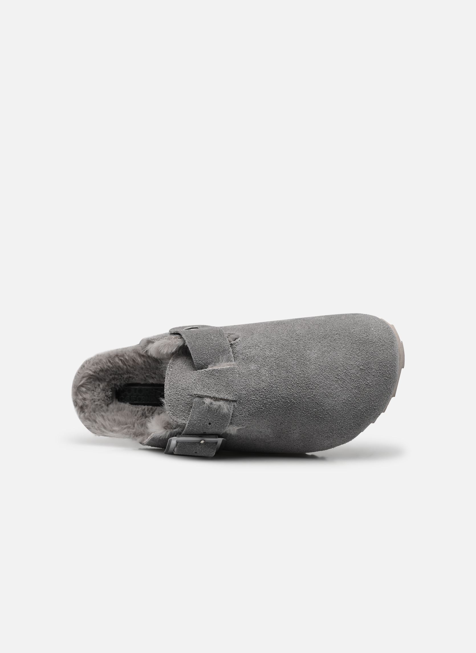Pantoffels Suede furry bio closed toe dames grijs Colors of California Pantoffels Suede furry bio closed toe dames grijs GREY