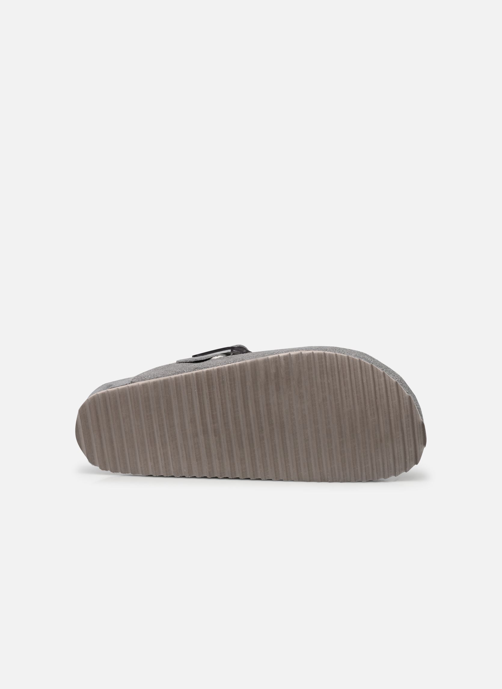 Pantoffels Suede furry bio closed toe dames grijs Colors of California Pantoffels Suede furry bio closed toe dames grijs GREY