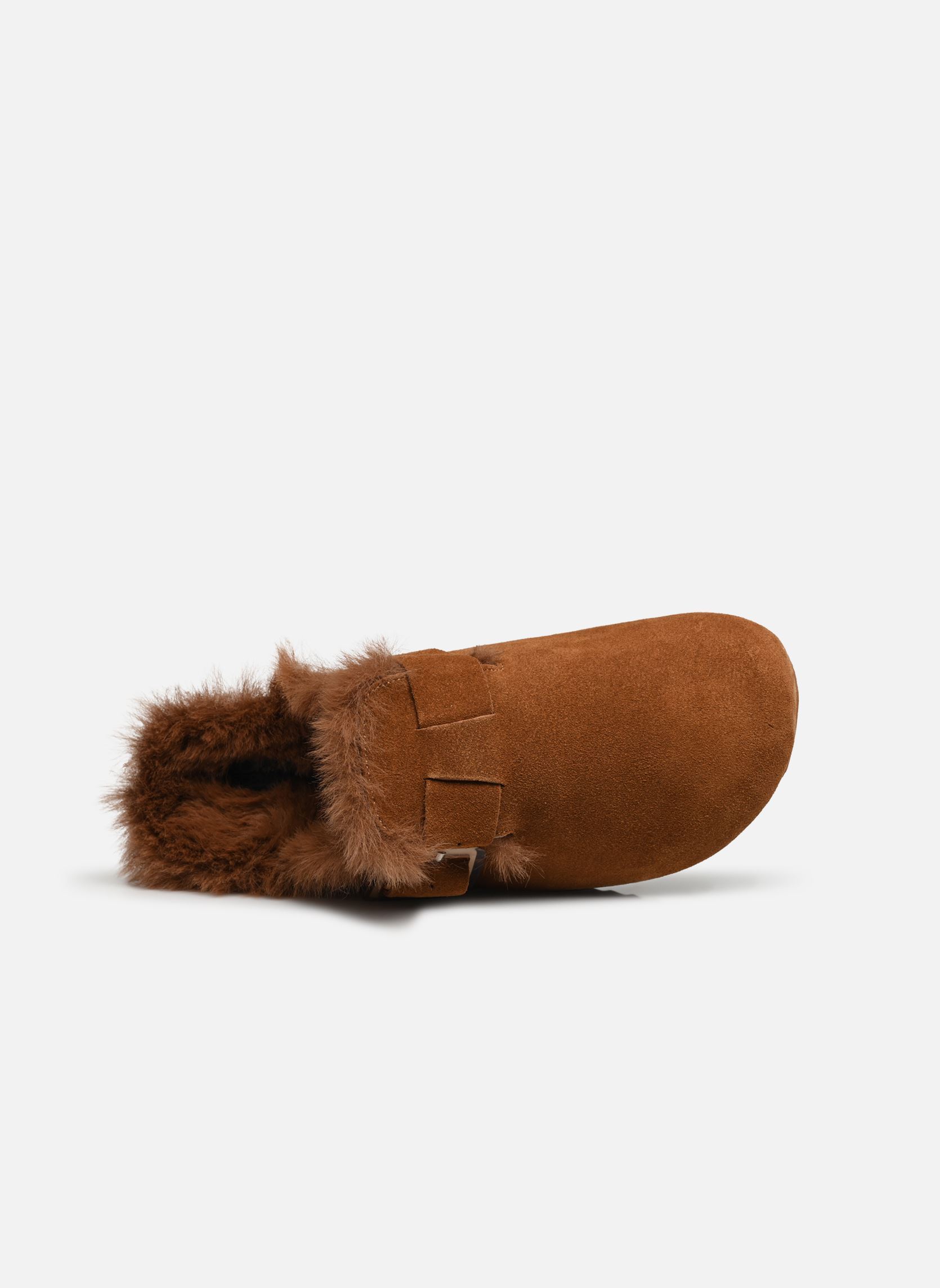 Pantofole Suede furry bio closed toe donna marrone Colors of California Pantofole Suede furry bio closed toe donna marrone COG