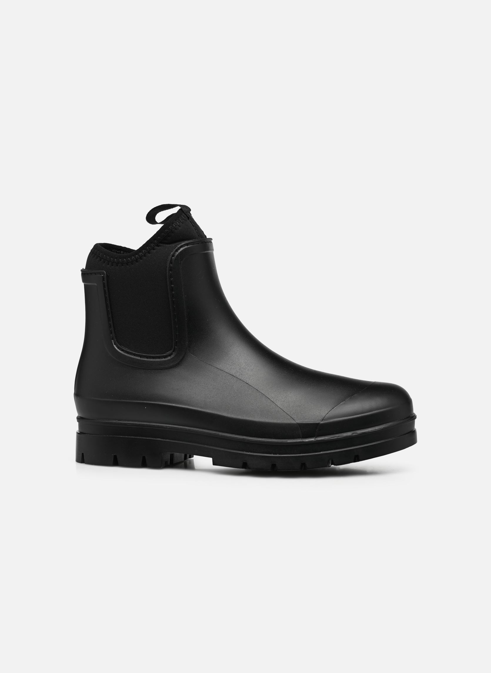 Gummistiefel Rainboot with neoprene collar damen schwarz Colors of California Gummistiefel Rainboot with neoprene collar damen schwarz BLACK
