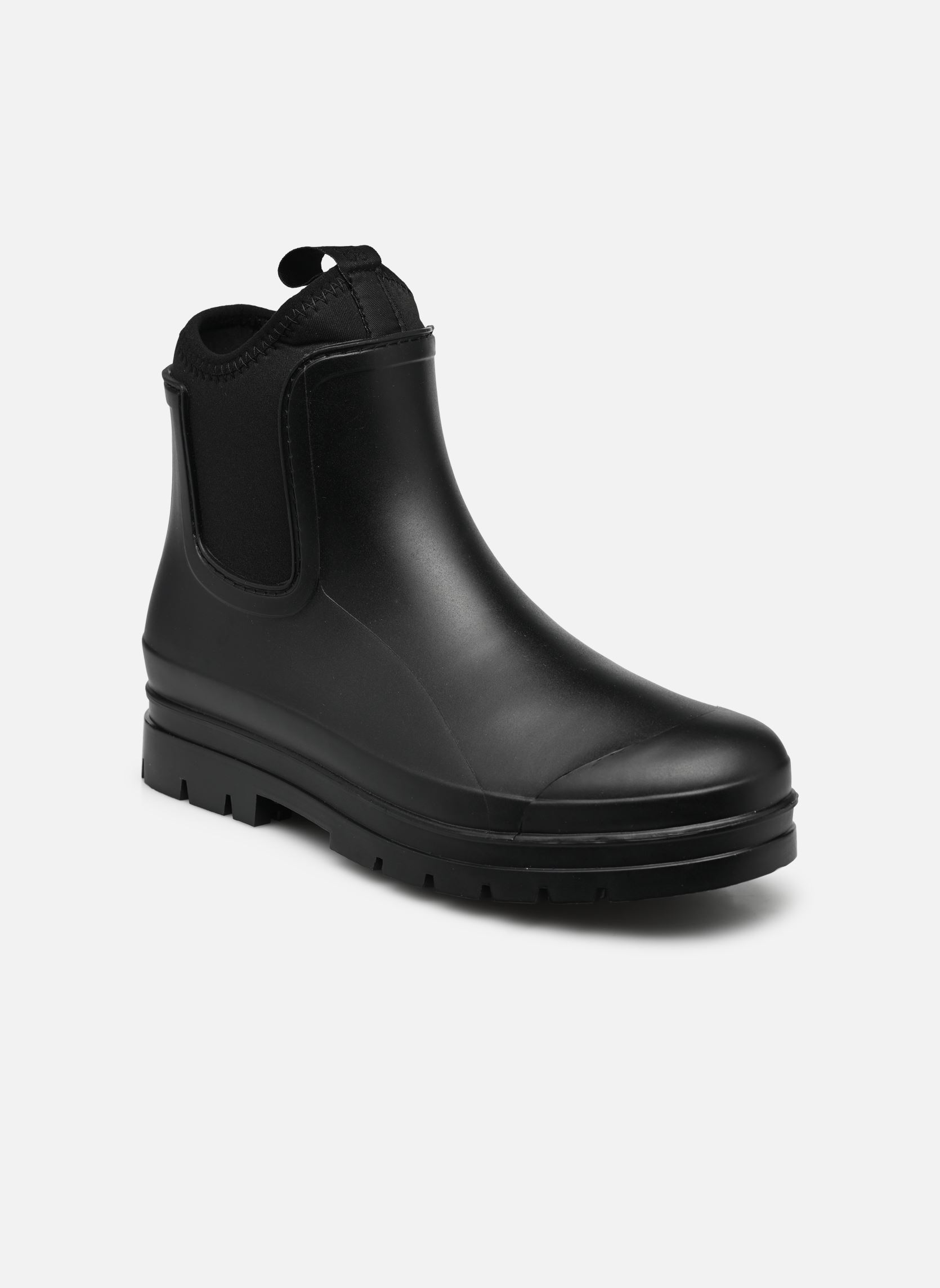 Gummistiefel Rainboot with neoprene collar damen schwarz Colors of California Gummistiefel Rainboot with neoprene collar damen schwarz BLACK