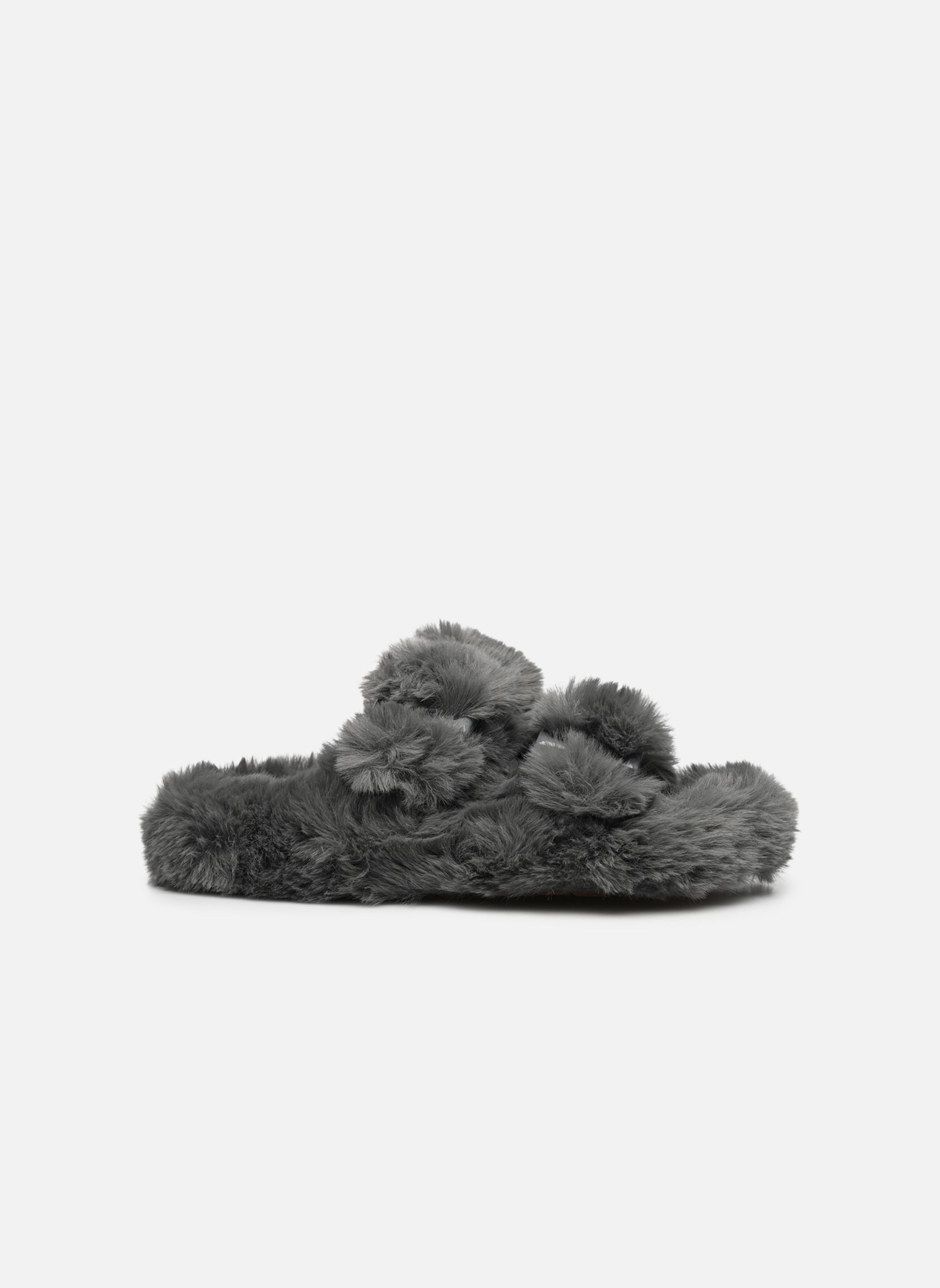 Hausschuhe Slipper in faux fur damen grau Colors of California Hausschuhe Slipper in faux fur damen grau GREY