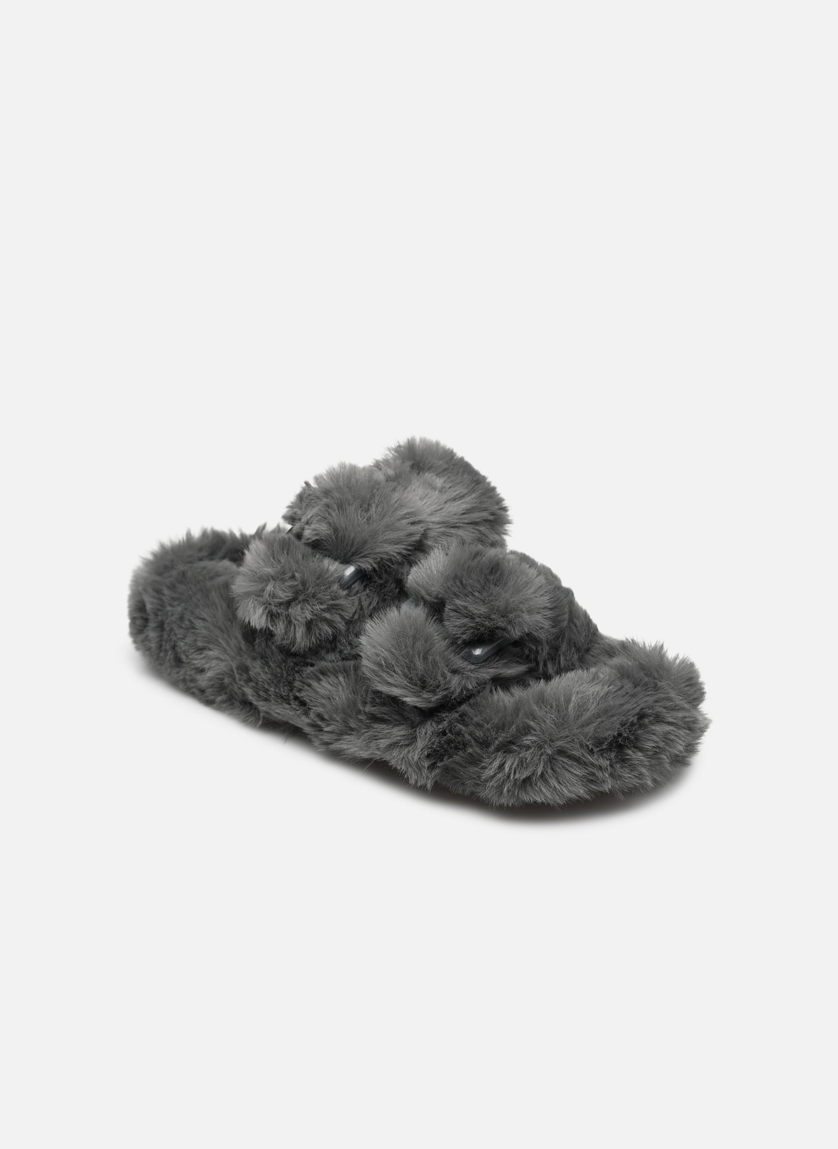 Hausschuhe Slipper in faux fur damen grau Colors of California Hausschuhe Slipper in faux fur damen grau GREY