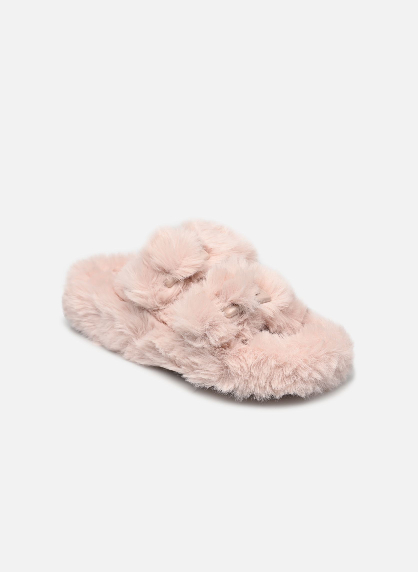 Pantoffels Slipper in faux fur dames roze Colors of California Pantoffels Slipper in faux fur dames roze PINK