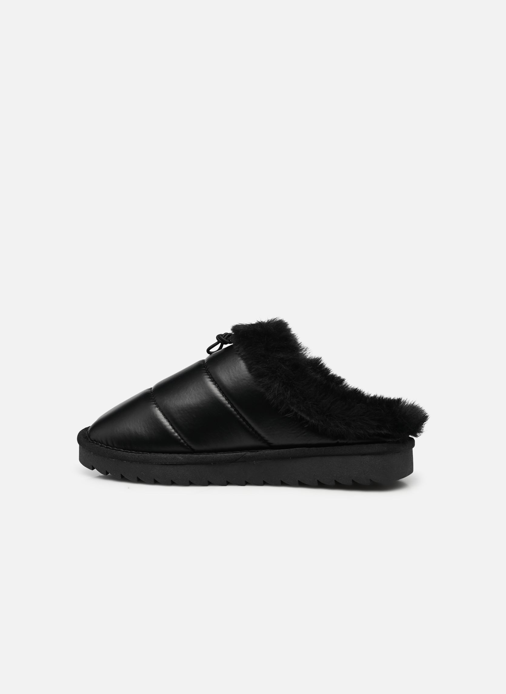 Hausschuhe Puffy Slipper nylon damen schwarz Colors of California Hausschuhe Puffy Slipper nylon damen schwarz BLACK