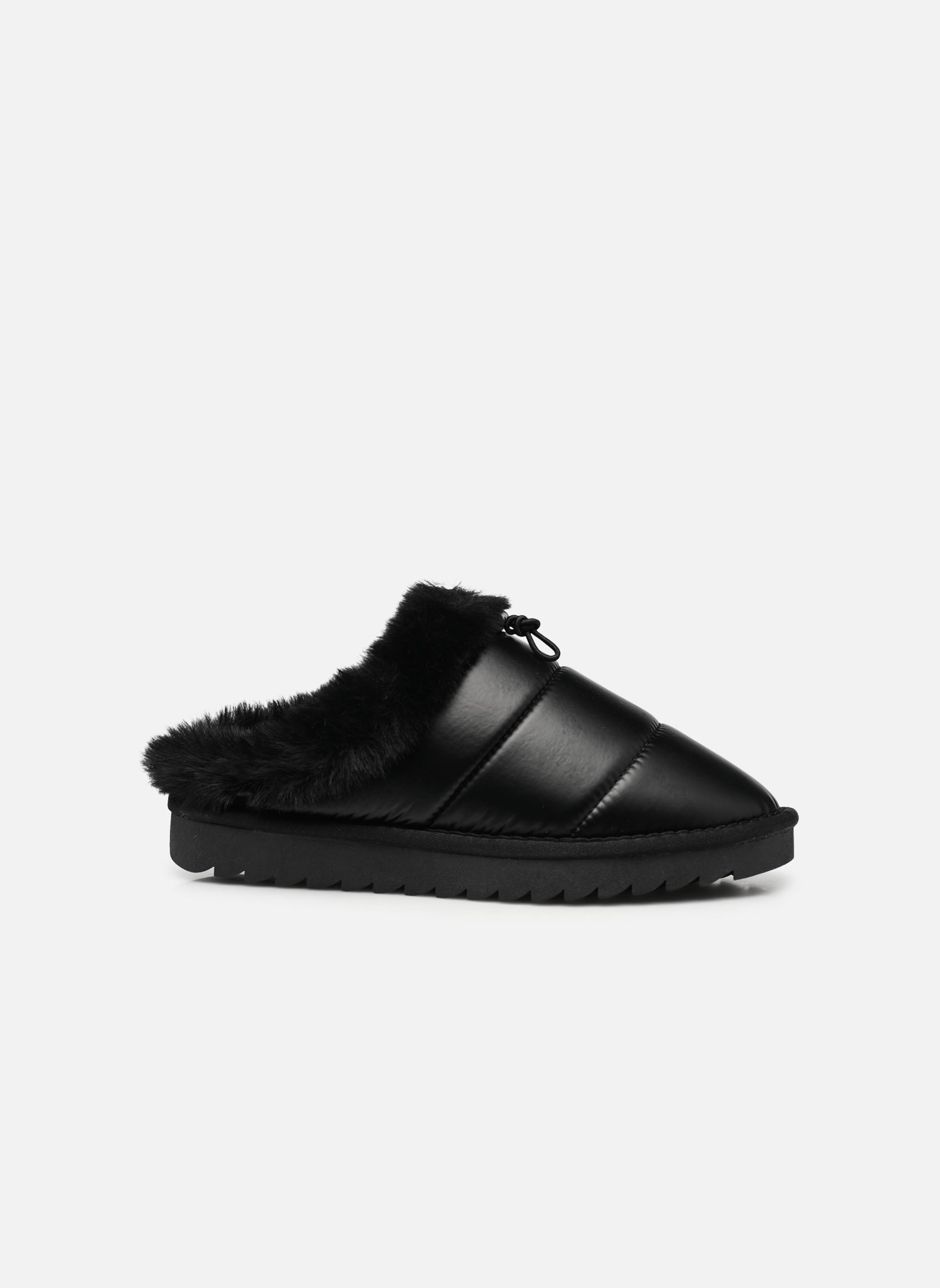 Hausschuhe Puffy Slipper nylon damen schwarz Colors of California Hausschuhe Puffy Slipper nylon damen schwarz BLACK