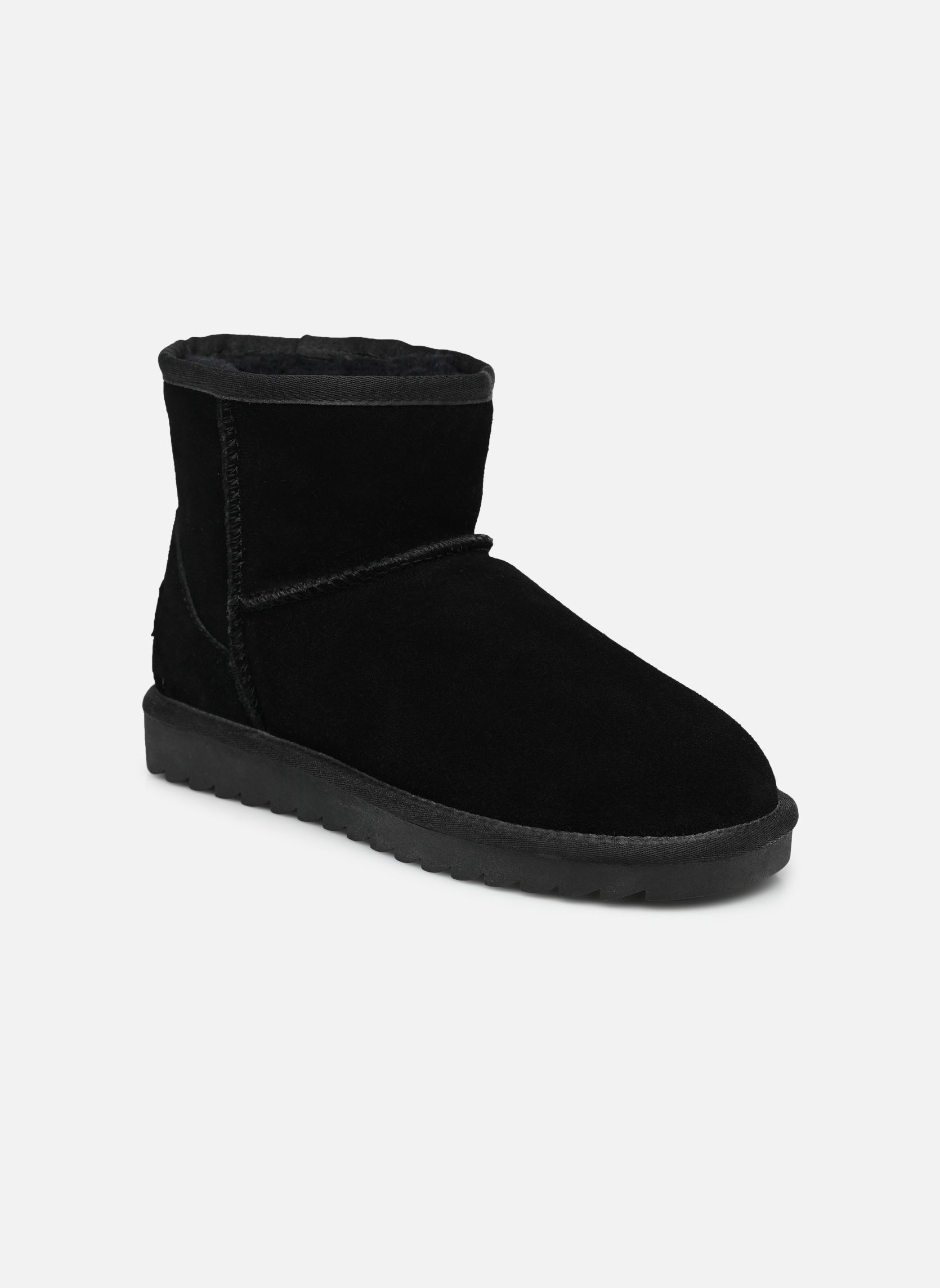 Stivaletti foderati Winter Boot in suede donna nero Colors of California Stivaletti foderati Winter Boot in suede donna nero BLACK