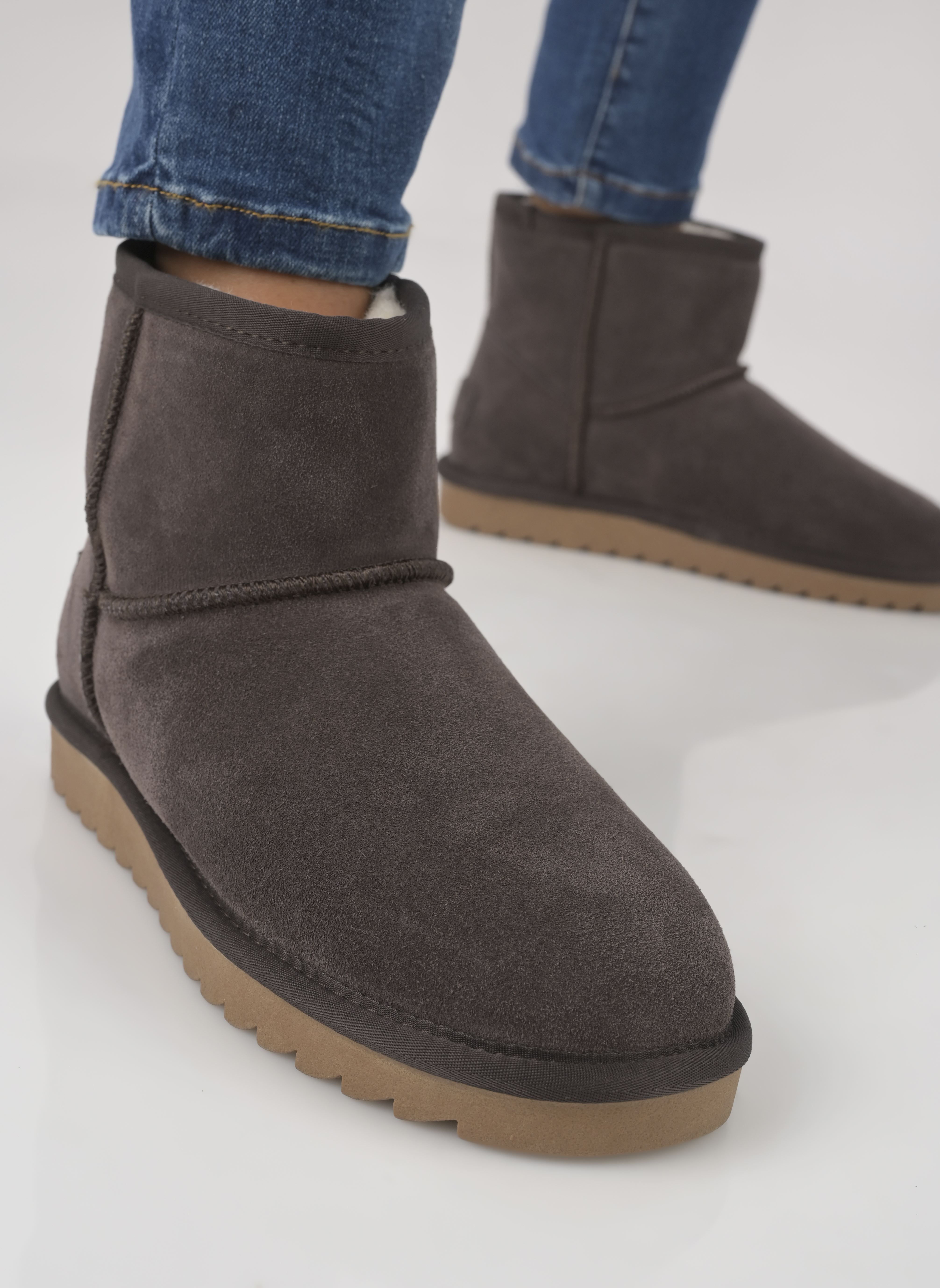 Botines forrados Winter Boot in suede mujer marrón Colors of California Botines forrados Winter Boot in suede mujer marrón MOKA