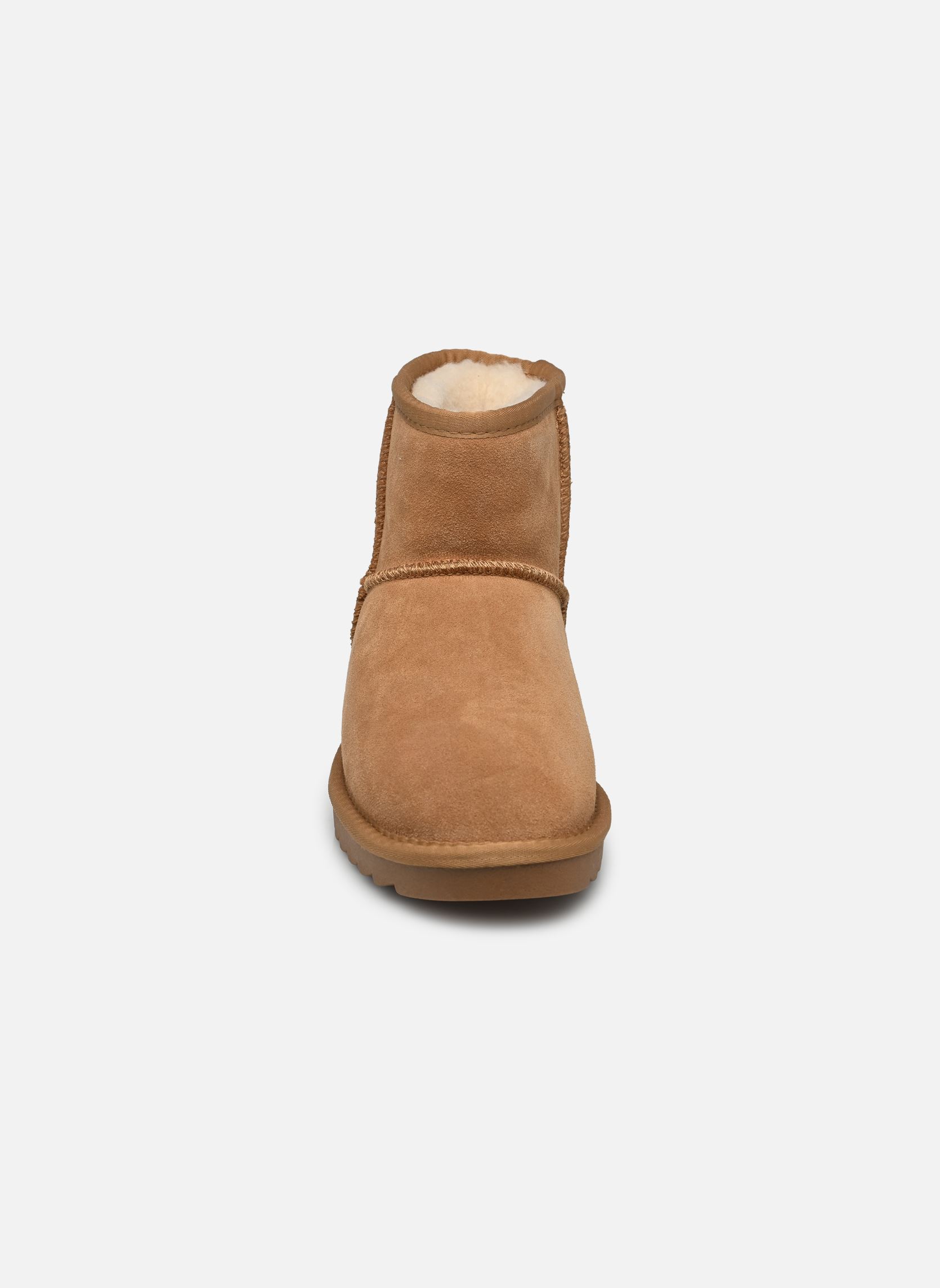 Gevoerde enkellaarsjes Winter Boot in suede dames beige Colors of California Gevoerde enkellaarsjes Winter Boot in suede dames beige TAN 2