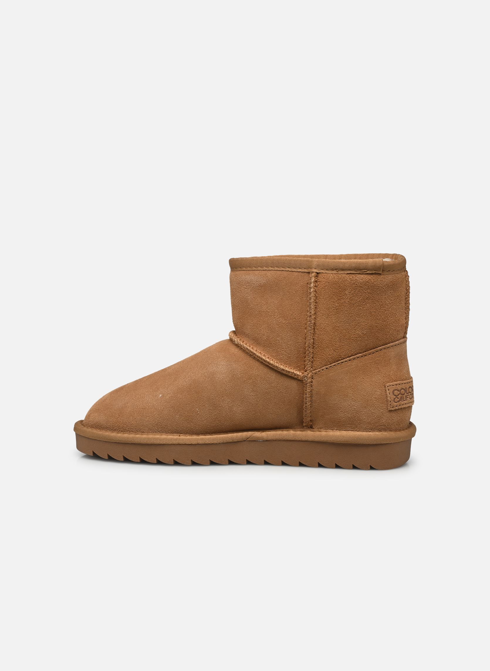 Gevoerde enkellaarsjes Winter Boot in suede dames beige Colors of California Gevoerde enkellaarsjes Winter Boot in suede dames beige TAN 2