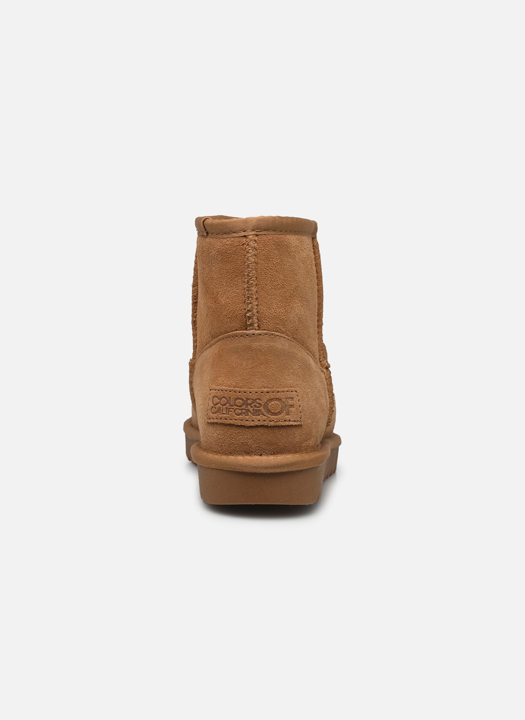 Gevoerde enkellaarsjes Winter Boot in suede dames beige Colors of California Gevoerde enkellaarsjes Winter Boot in suede dames beige TAN 2