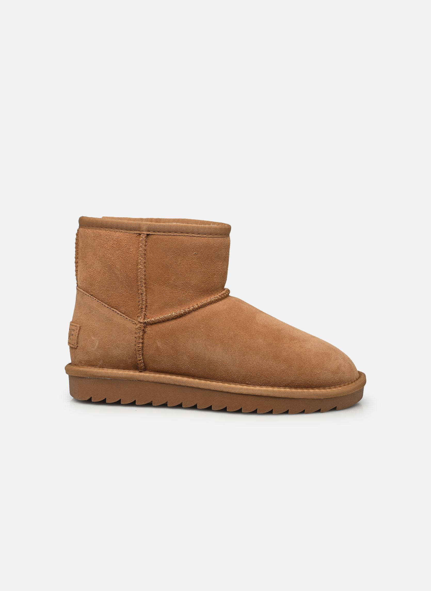 Gevoerde enkellaarsjes Winter Boot in suede dames beige Colors of California Gevoerde enkellaarsjes Winter Boot in suede dames beige TAN 2