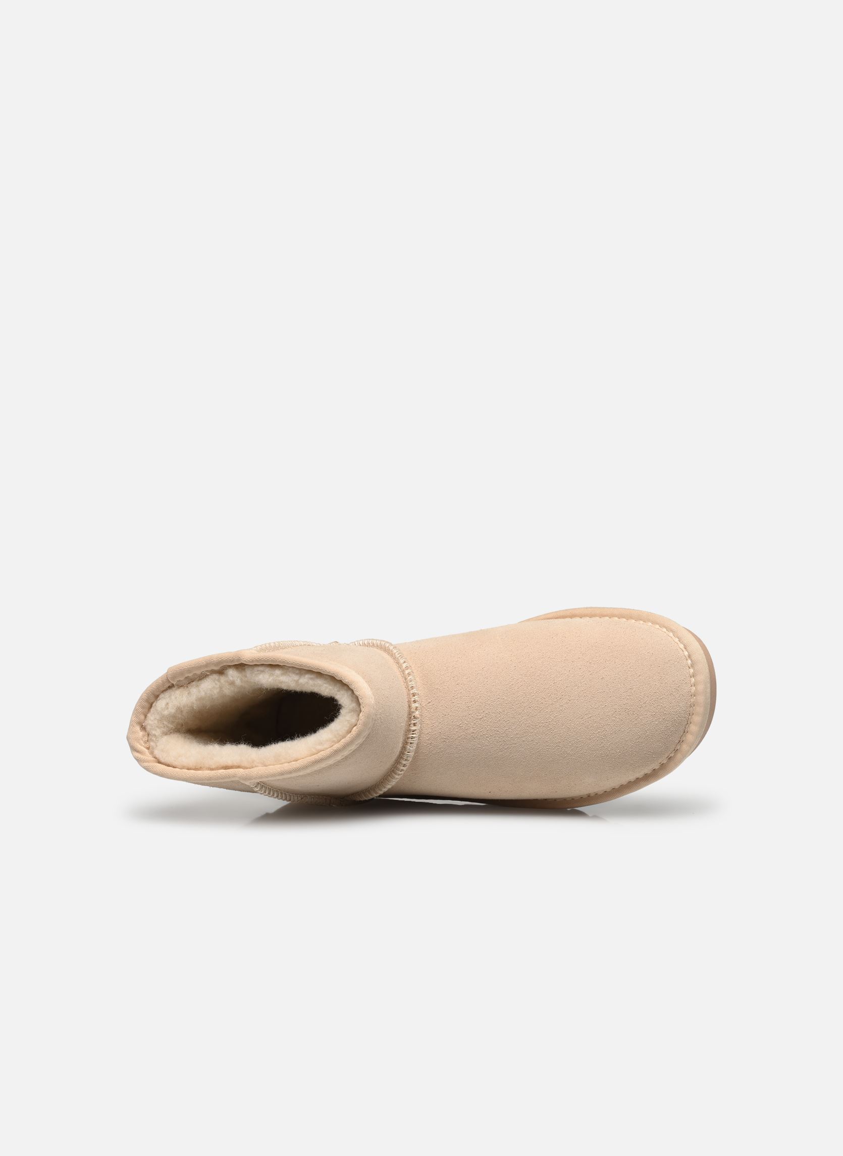 Gevoerde enkellaarsjes Winter Boot in suede dames beige Colors of California Gevoerde enkellaarsjes Winter Boot in suede dames beige OATMEAL