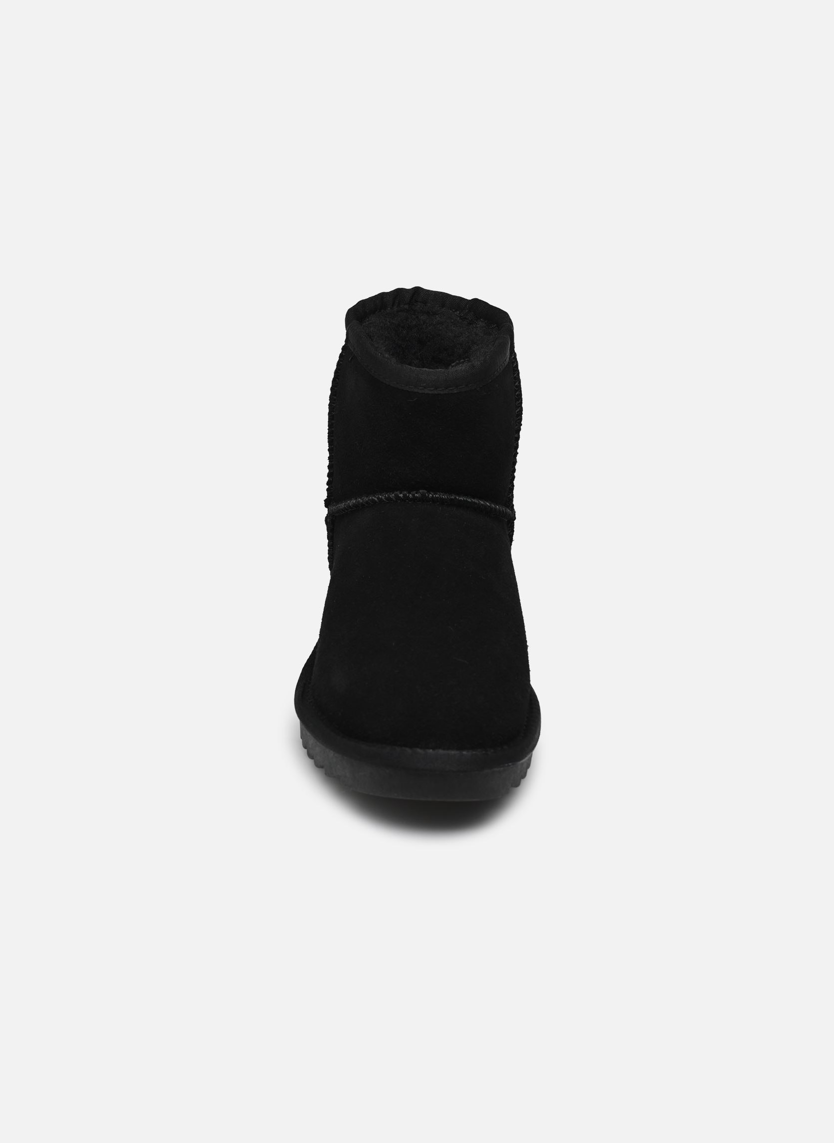 Gevoerde enkellaarsjes Winter Boot in suede dames zwart Colors of California Gevoerde enkellaarsjes Winter Boot in suede dames zwart BLACK 2