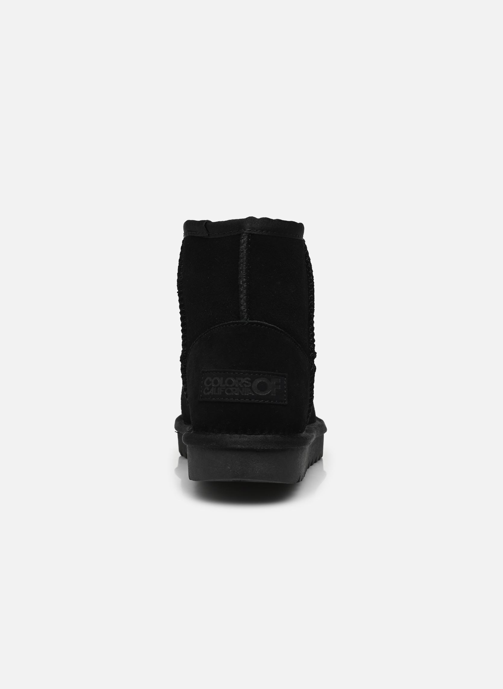 Gevoerde enkellaarsjes Winter Boot in suede dames zwart Colors of California Gevoerde enkellaarsjes Winter Boot in suede dames zwart BLACK 2