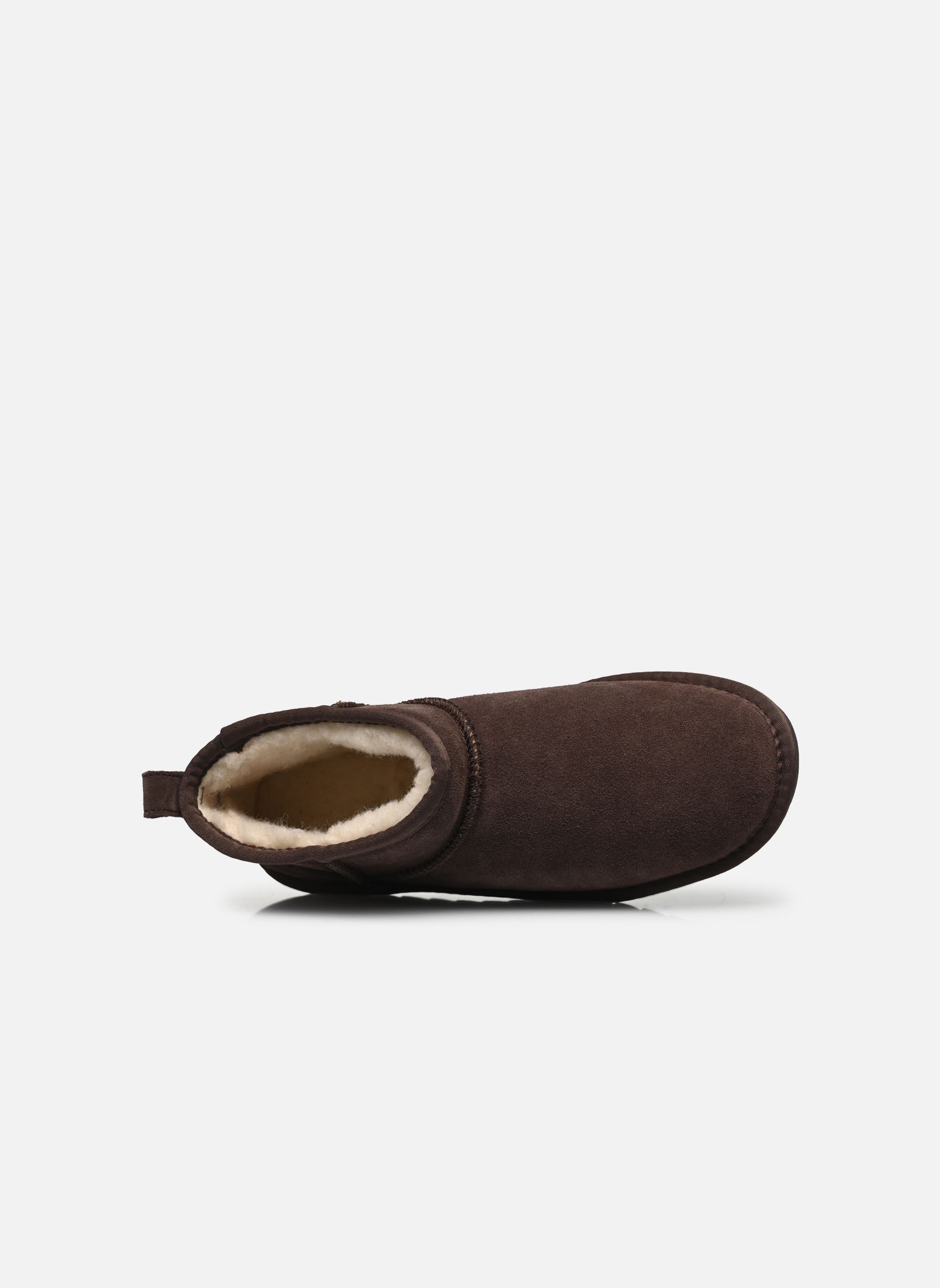 Gevoerde enkellaarsjes Short Winter boot in suede dames bruin Colors of California Gevoerde enkellaarsjes Short Winter boot in suede dames bruin MOKA