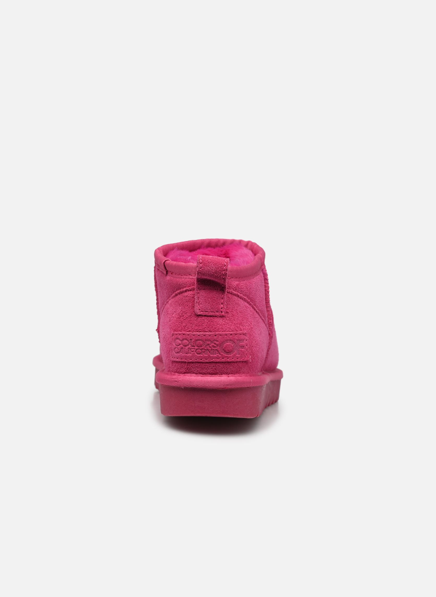Stivaletti foderati Short Winter boot in suede donna rosa Colors of California Stivaletti foderati Short Winter boot in suede donna rosa FUX