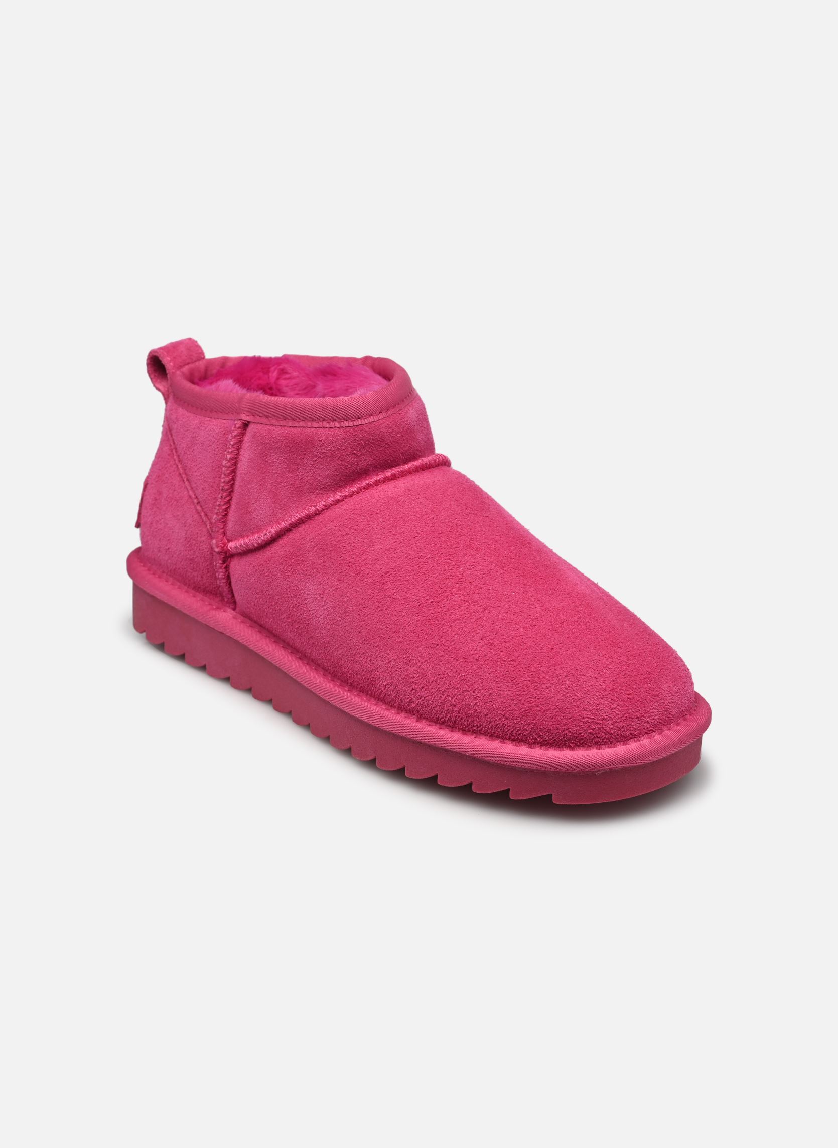 Stivaletti foderati Short Winter boot in suede donna rosa Colors of California Stivaletti foderati Short Winter boot in suede donna rosa FUX