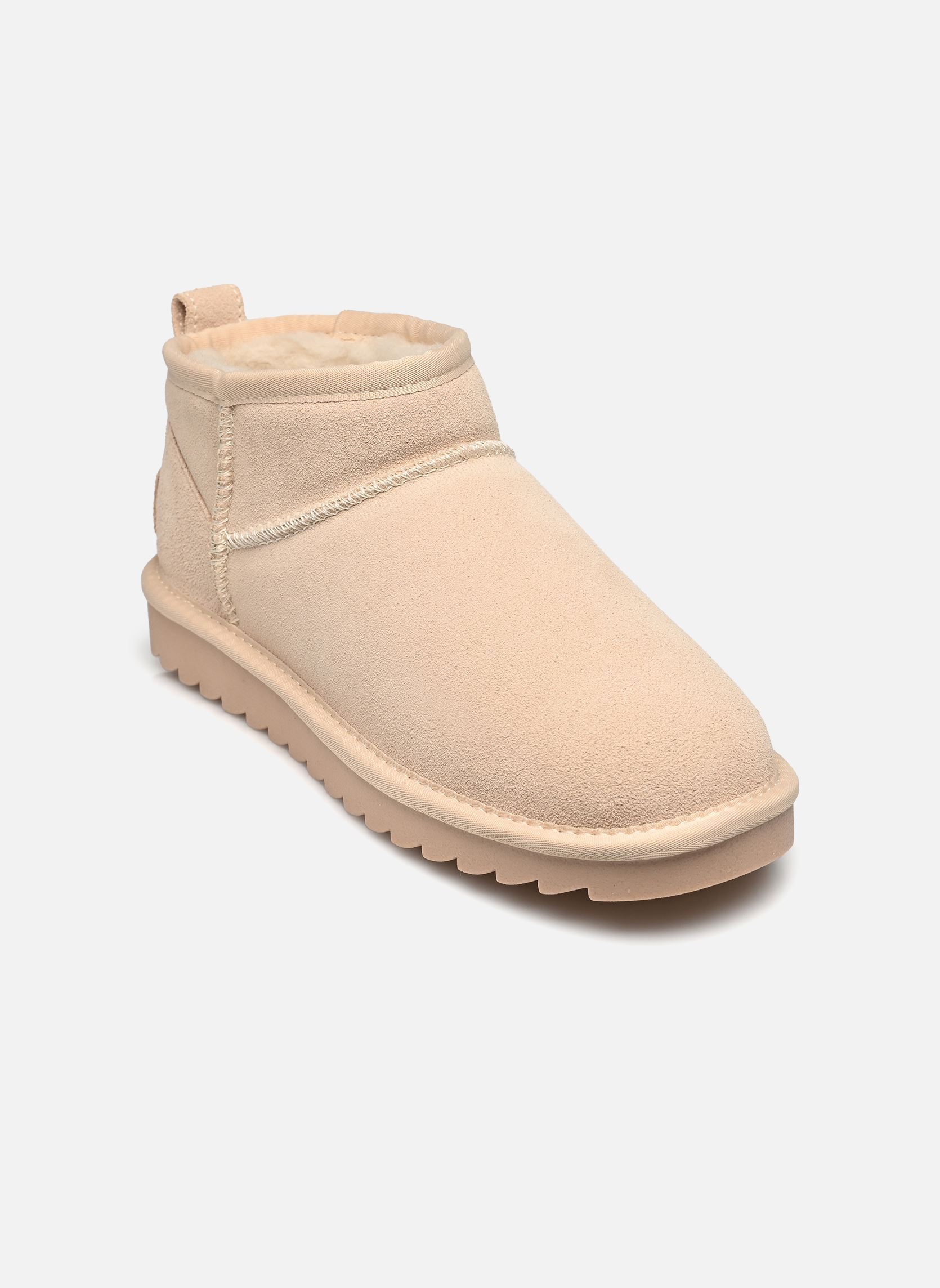 Botines forrados Short Winter boot in suede mujer beige Colors of California Botines forrados Short Winter boot in suede mujer beige OATMEAL